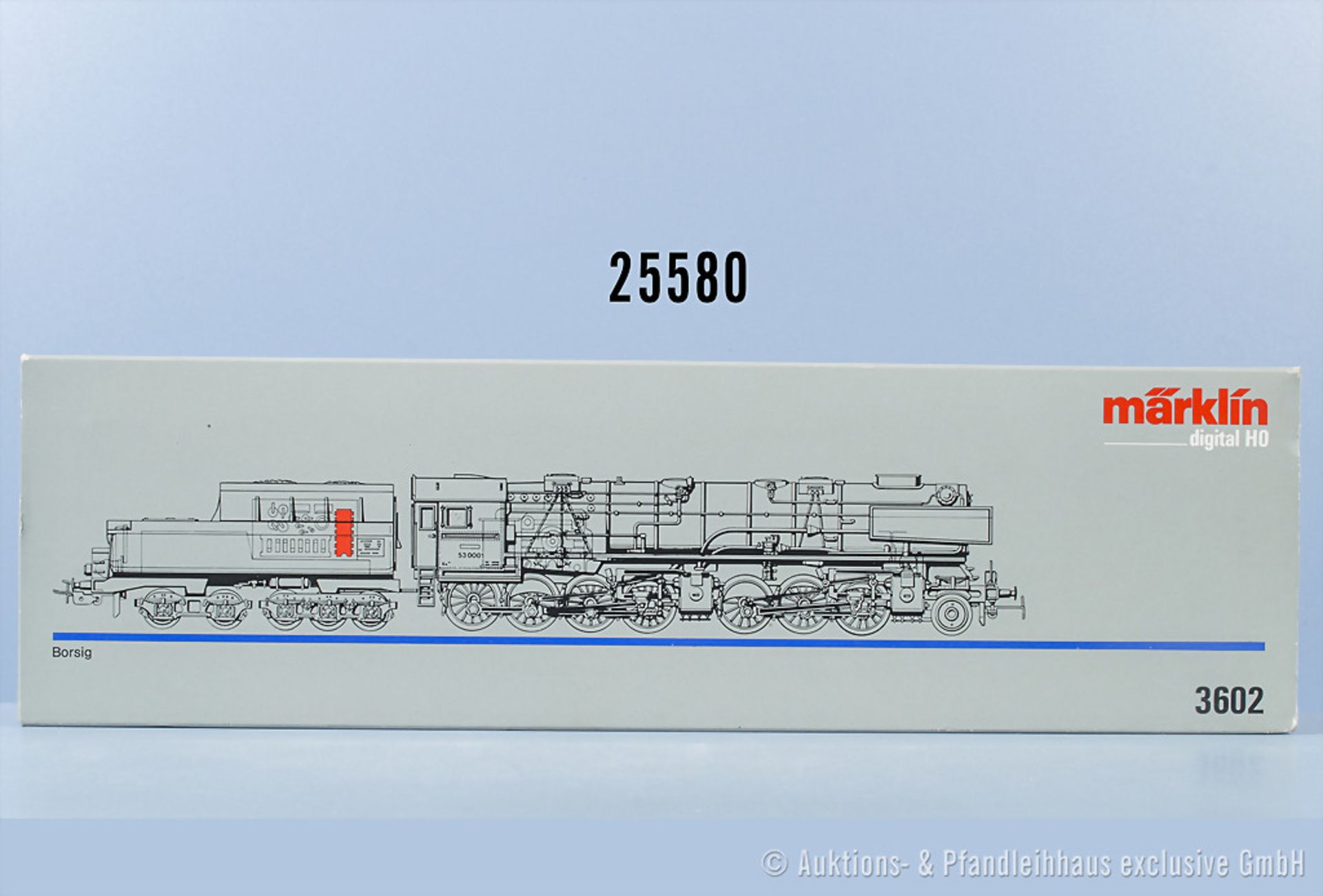 Märklin digital H0 3602 Schlepptenderlok der DRG, BN 53 0001, Z 0-1, in OVP, Inlet ...