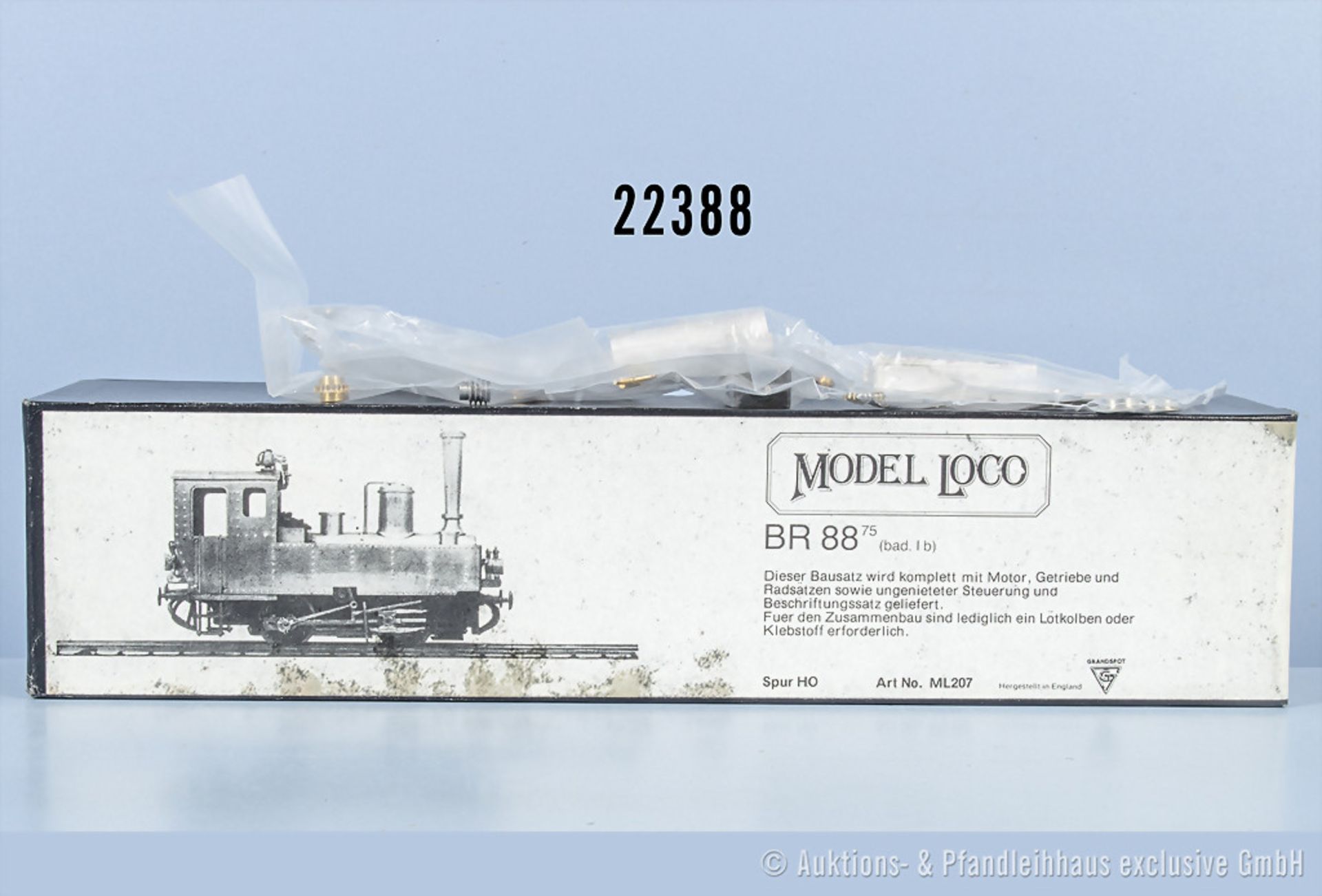 Model Loco H0 207 motorisierter Guß-/Messingbausatz für Tenderlok BR 88, Z 1-2, in ...