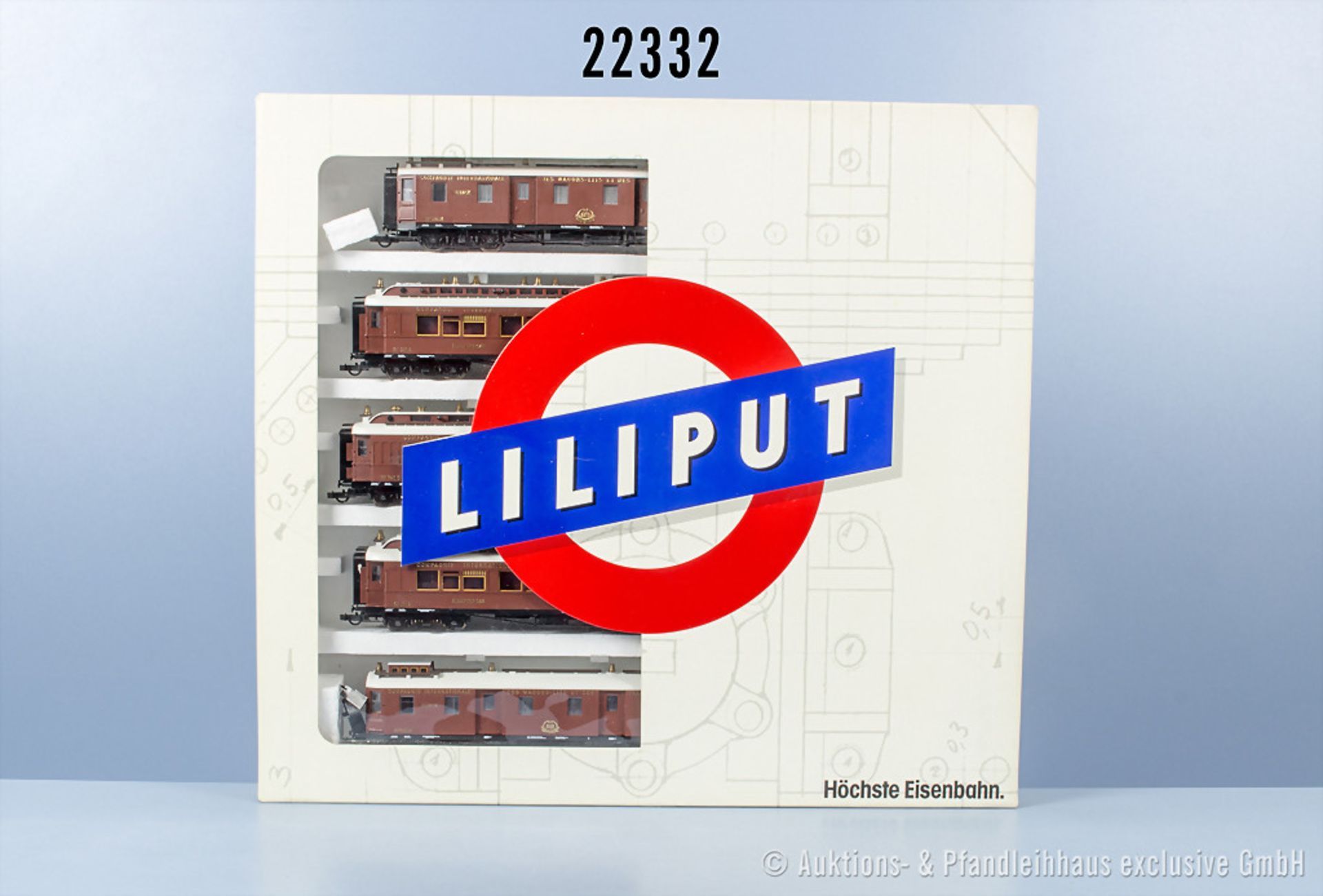 Liliput H0 860 5-teiliges Orient Express Wagenset, Z 0-1, in ...