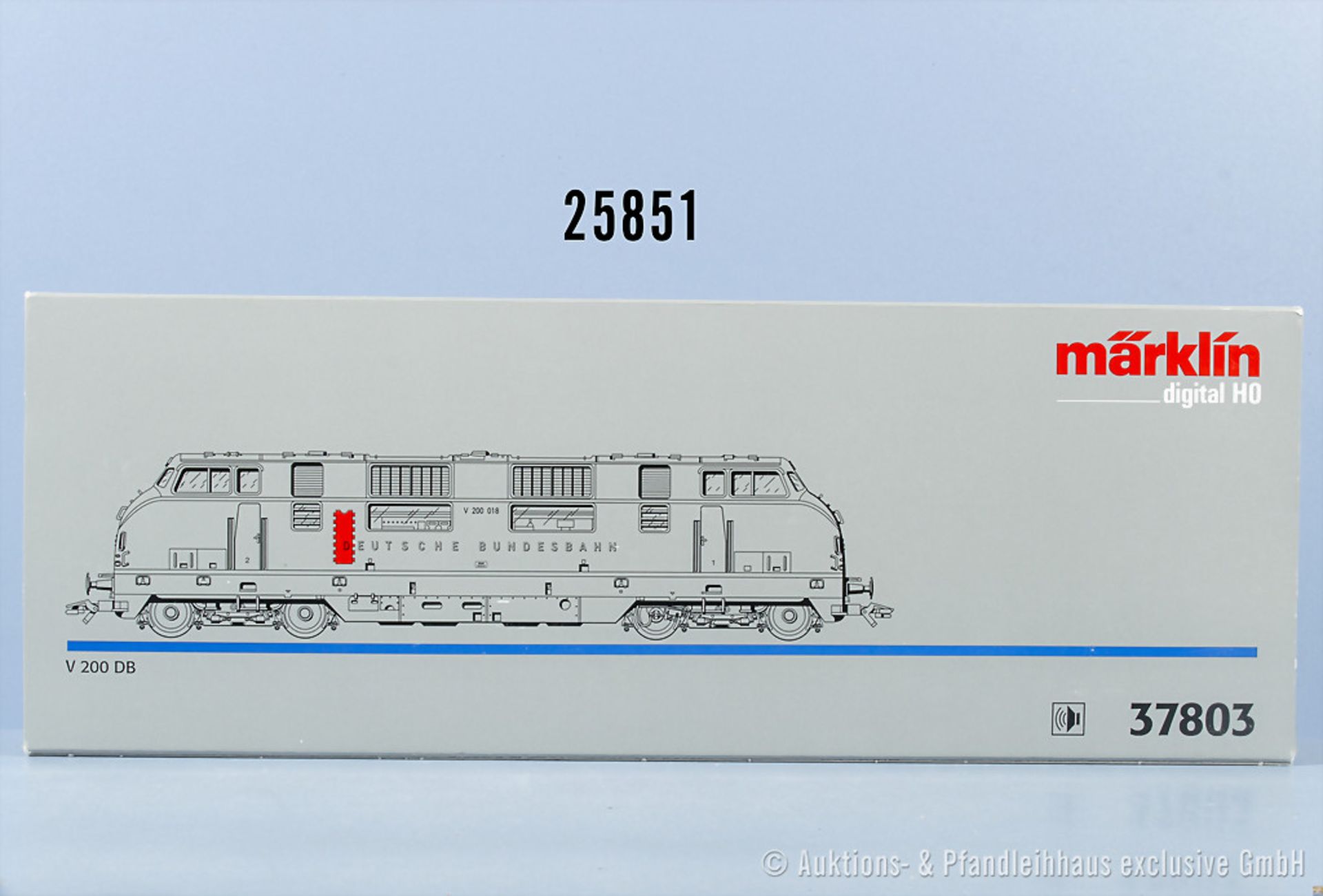 Märklin digital H0 37803 Diesellok der DB, BN V 200 018, Z 1 in OVP, Schleifer ...