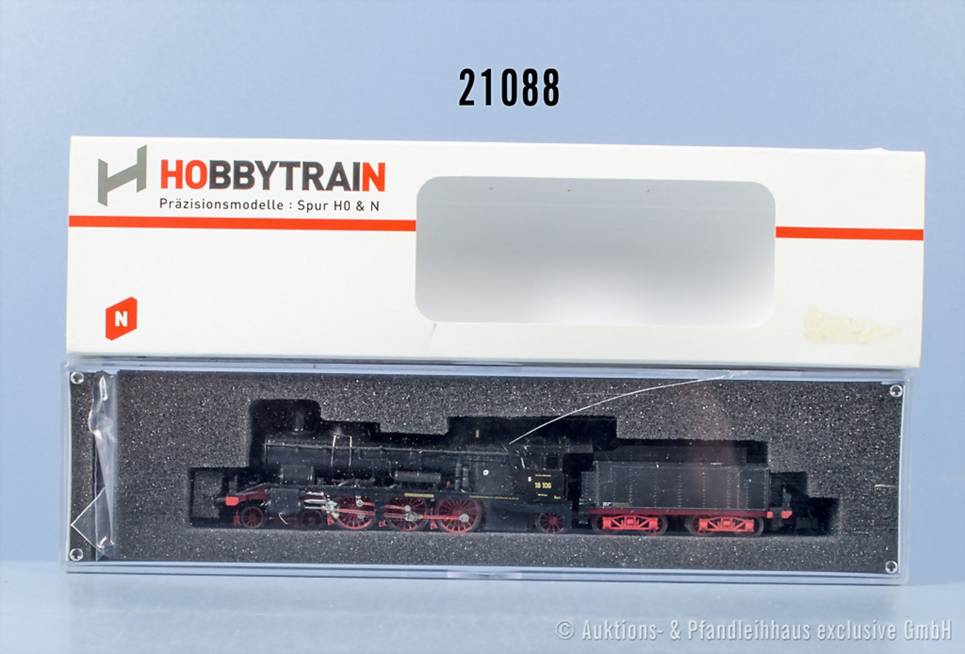 Hobbytrain Spur N 4031 Schlepptenderlok der DRG, BN 18 106, Z 2, in OVP, hintere Puffer ...