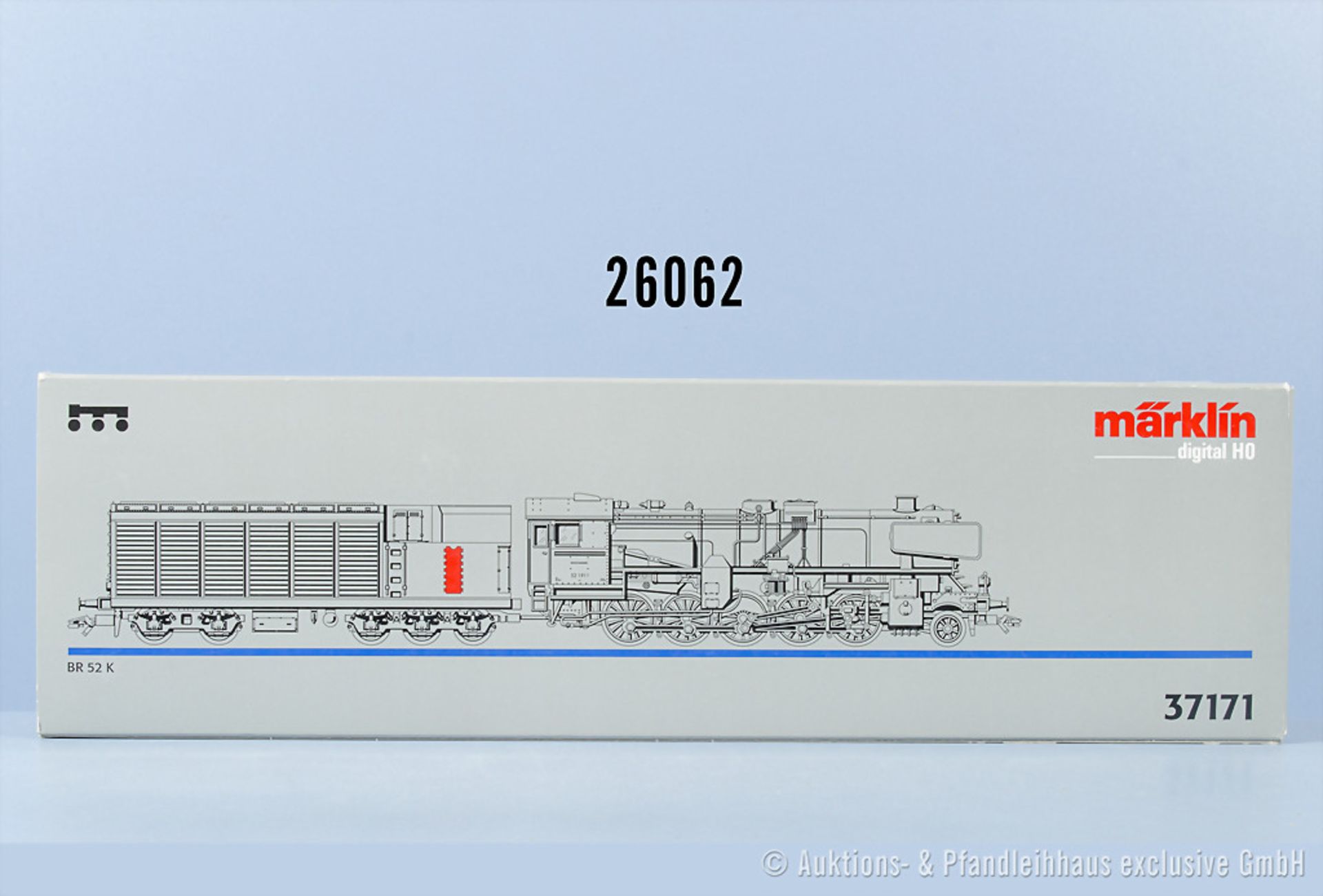 Märklin digital H0 37171 Schlepptenderlok der DB, BN 52 1911, Z 0-1, in ...