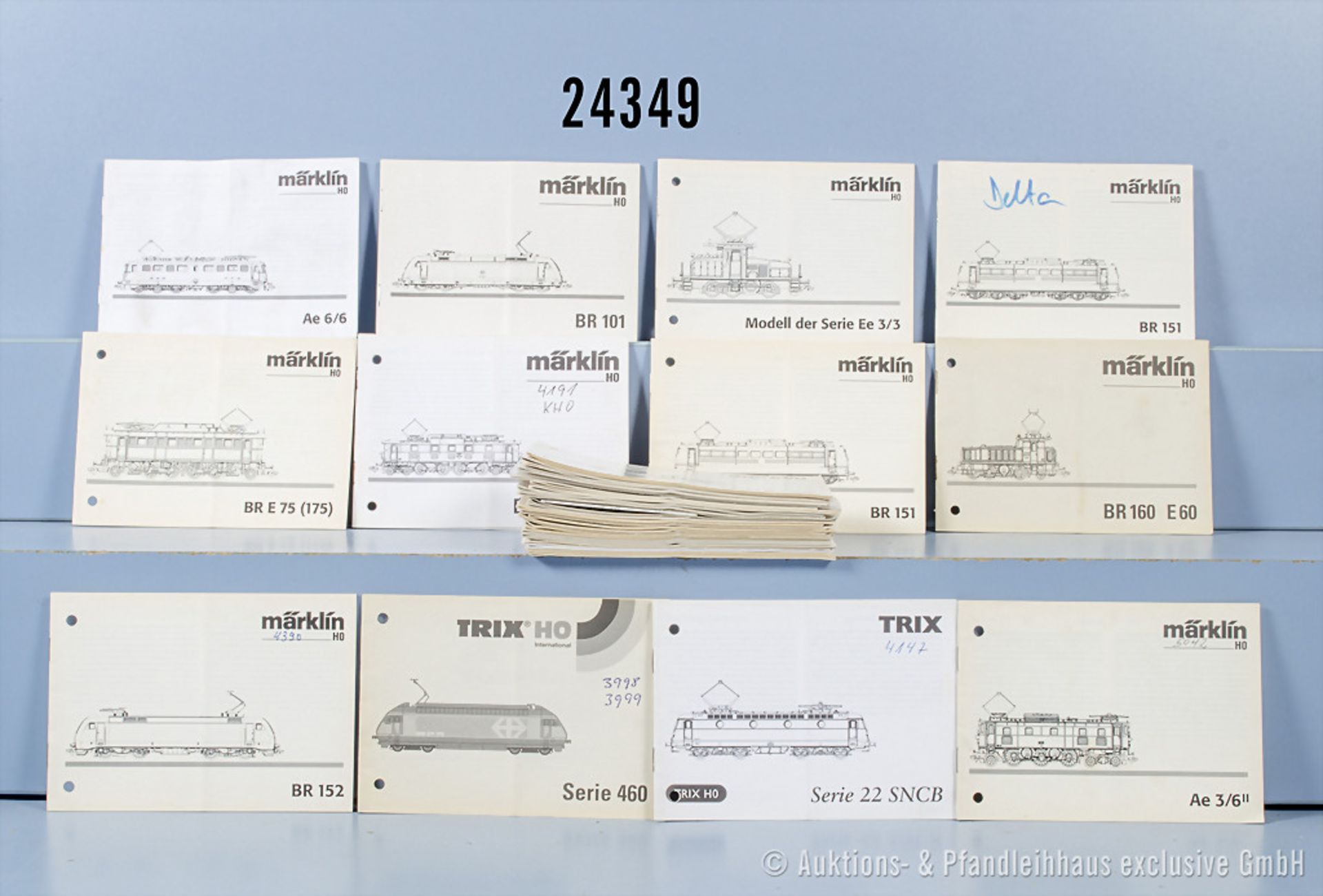 ca. 35 Märklin H0 Bedienungsanleitungen neueren Datums für E-Loks, Z 2, mit ...