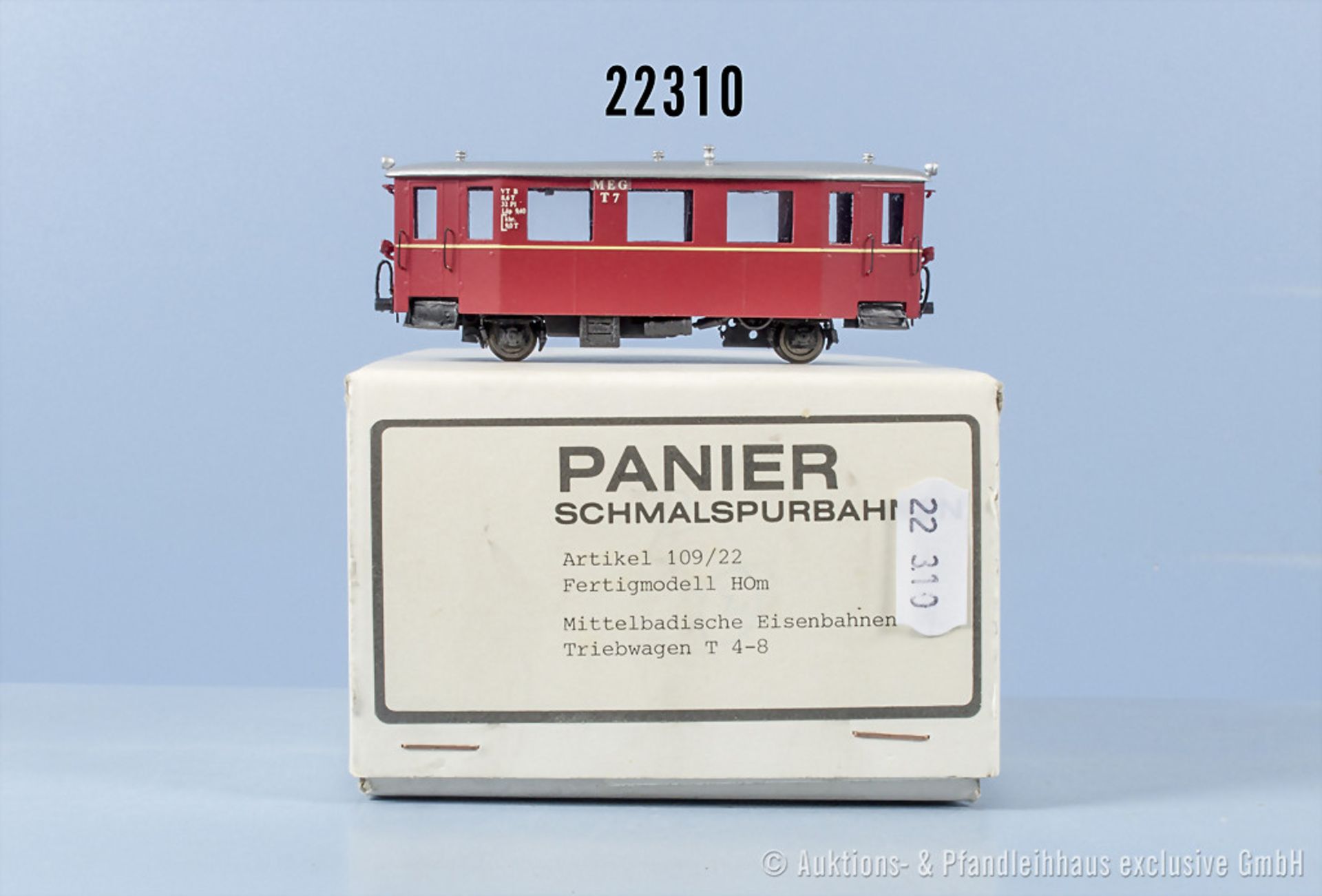 Panier H0m Diesel-Triebwagen der MEG als Fertigmodell, BN T7, Z 1, in OVP, ...