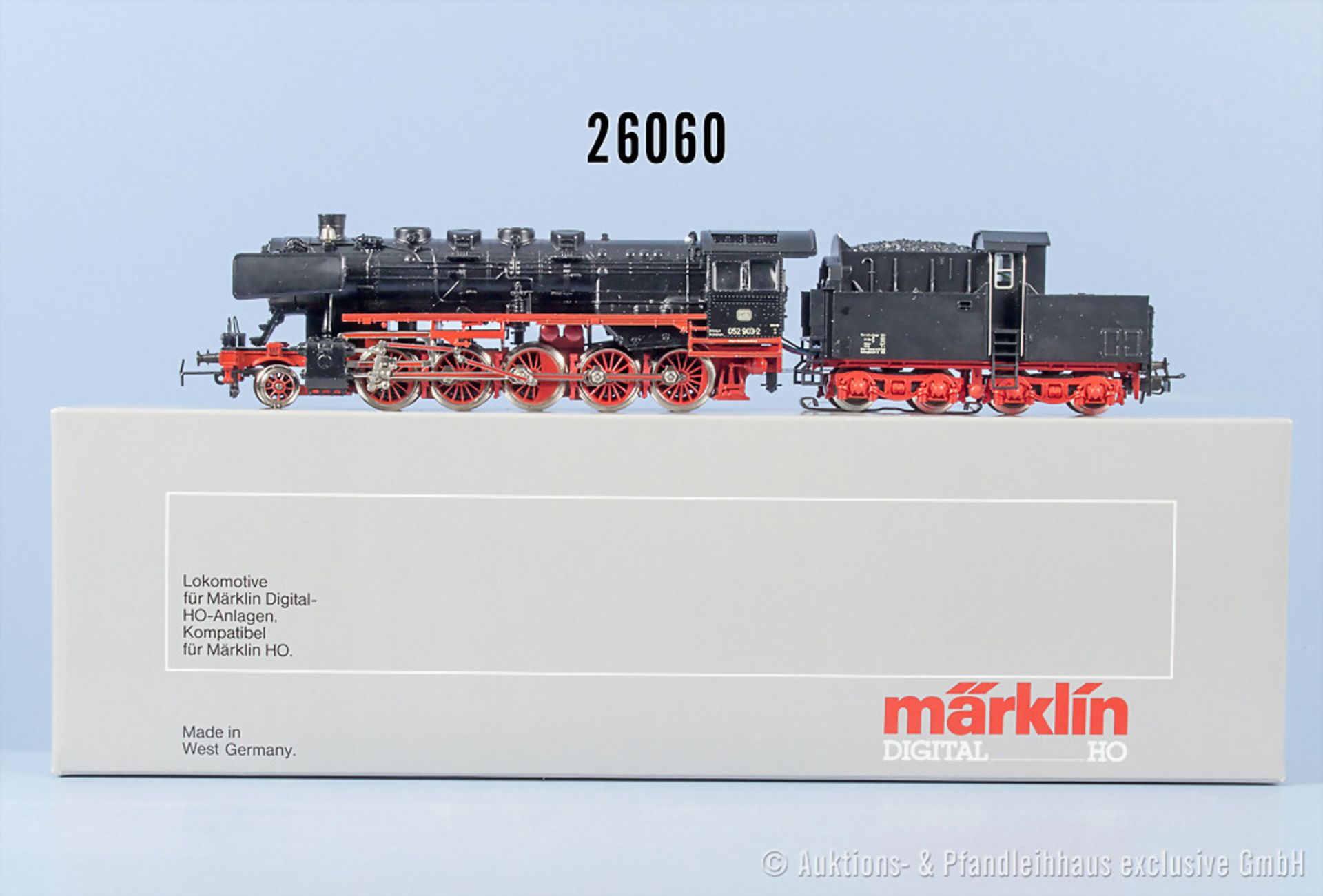 Märklin digital H0 3684 Typ 1 Schlepptenderlok der DB, BN 052 903-2, Z 0-1, in ...