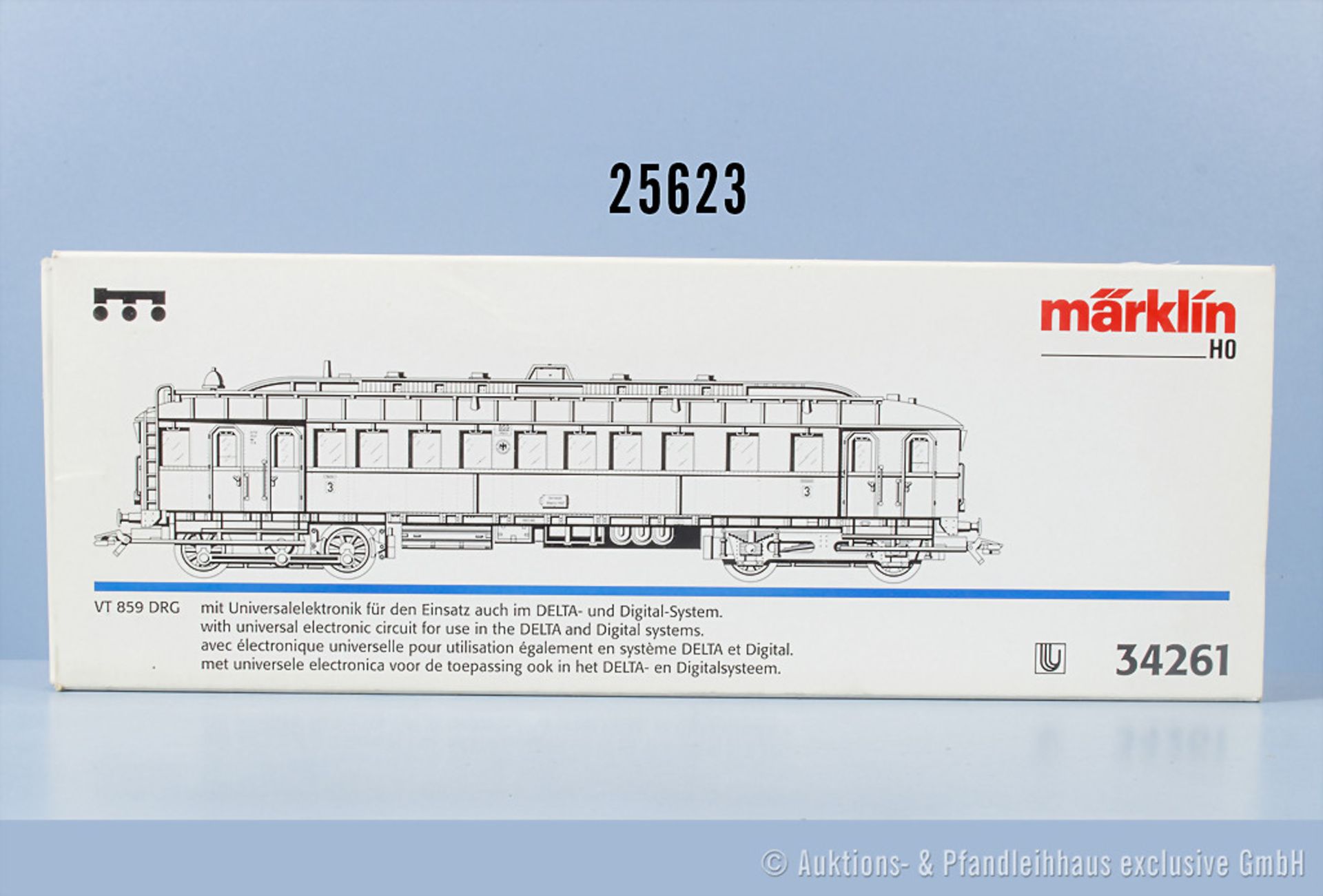 Märklin Delta digital H0 34261 Dieseltriebzug der DRG, BN 859, Z 1-2, in ...