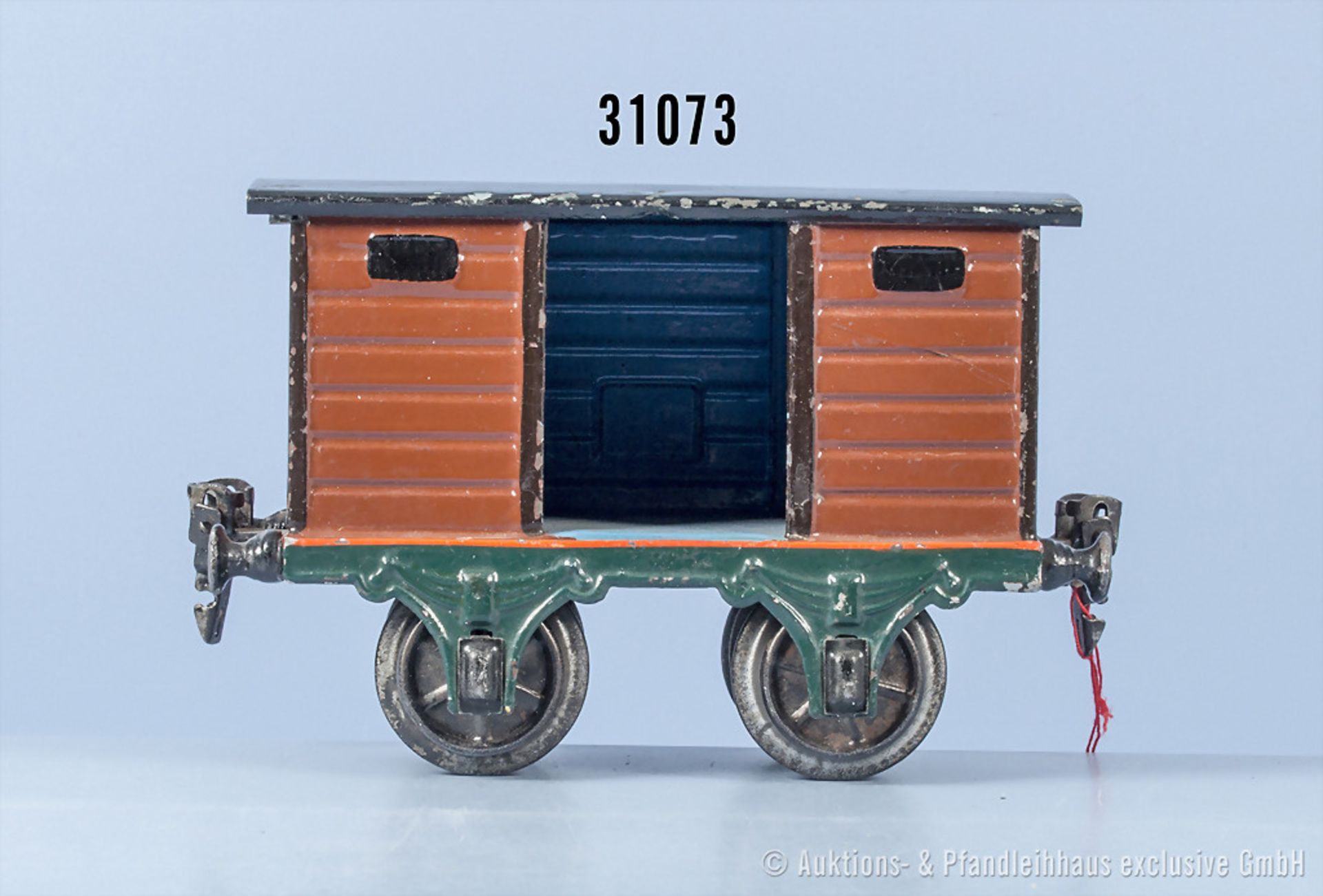 Märklin Spur 1 1803 gedeckter Güterwagen, Z 3, mit Lackfehlern, Dach mit Krakelenbildung ...