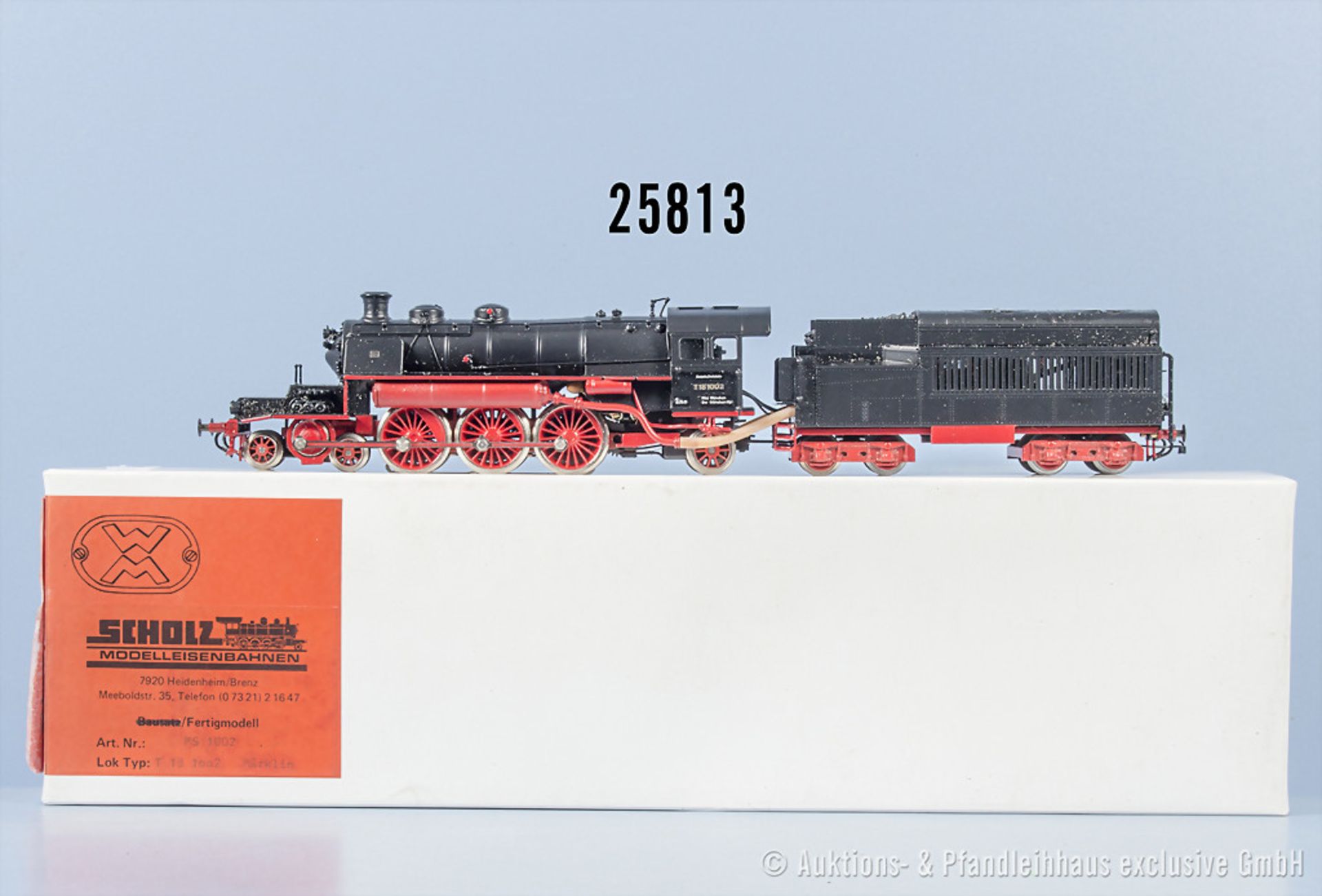 Westmodell/Scholz MS 1002 Fertigmodell Schlepptenderlok der DR, BN T 18 1002, Umbau auf ...