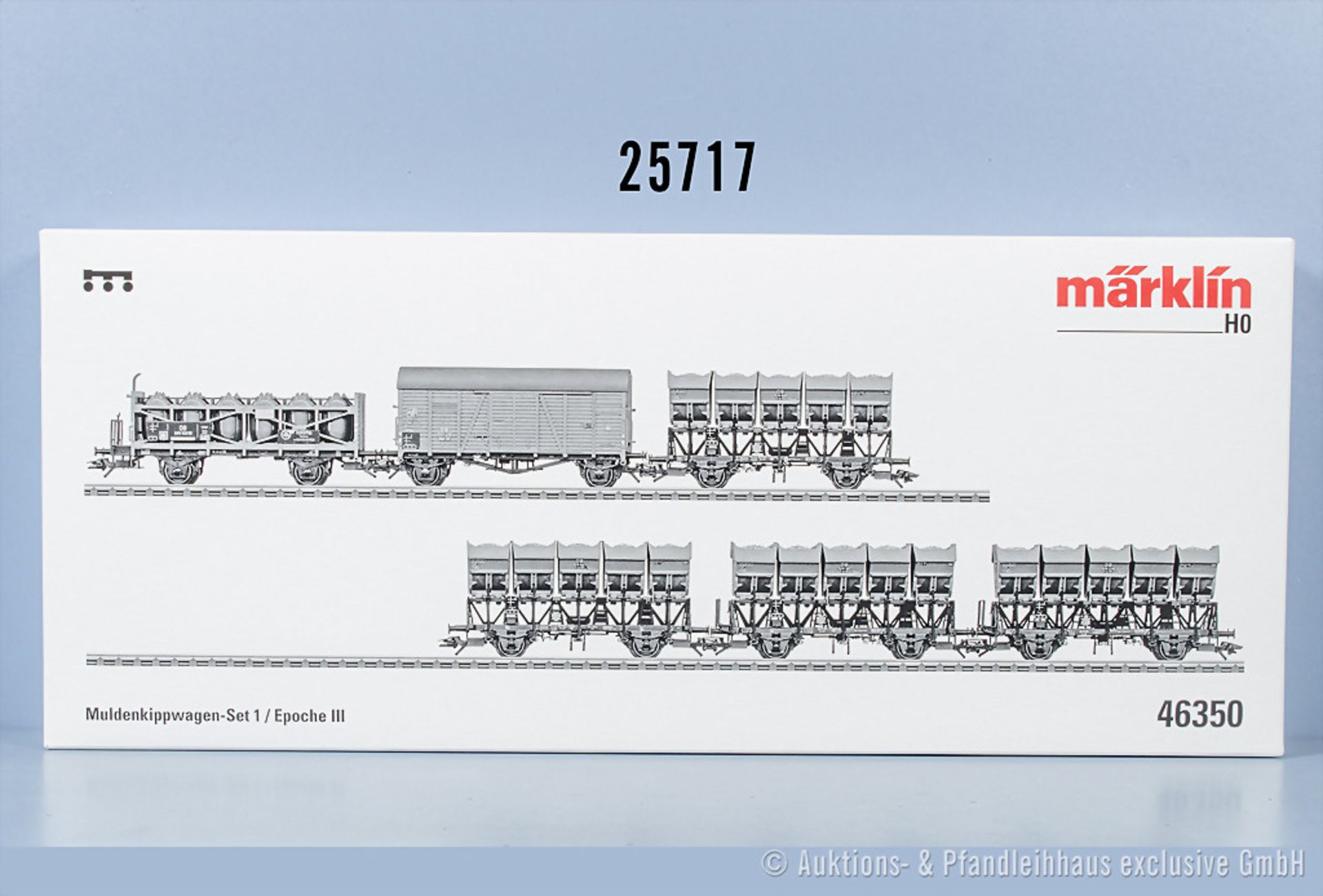 Märklin H0 46350 Muldenkippwagenset I, Z 0-1, in ...