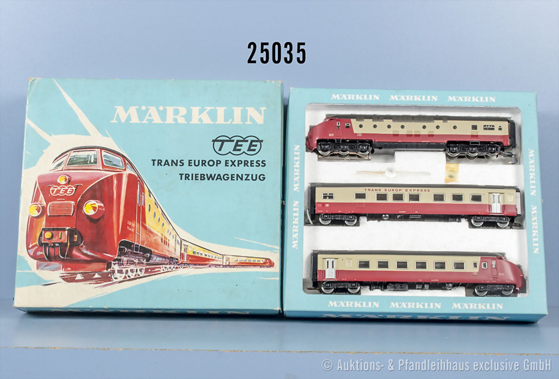 Märklin H0 3070 3-teiliger Dieseltriebzug TEE RAM der SBB, Z 1-2, in ...