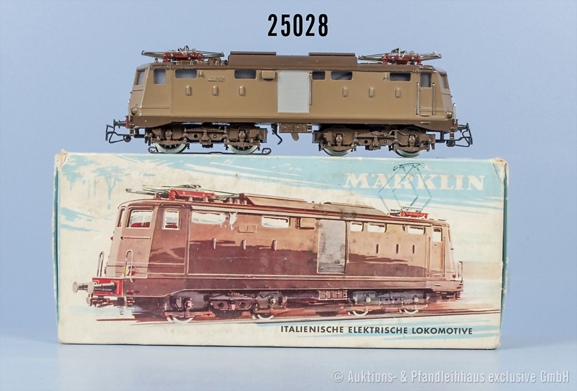 Märklin H0 3035 Typ 1 E-Lok der FS, BN 424 103, Z 2, in OVP, mit kleinen Lackfehlern, ...