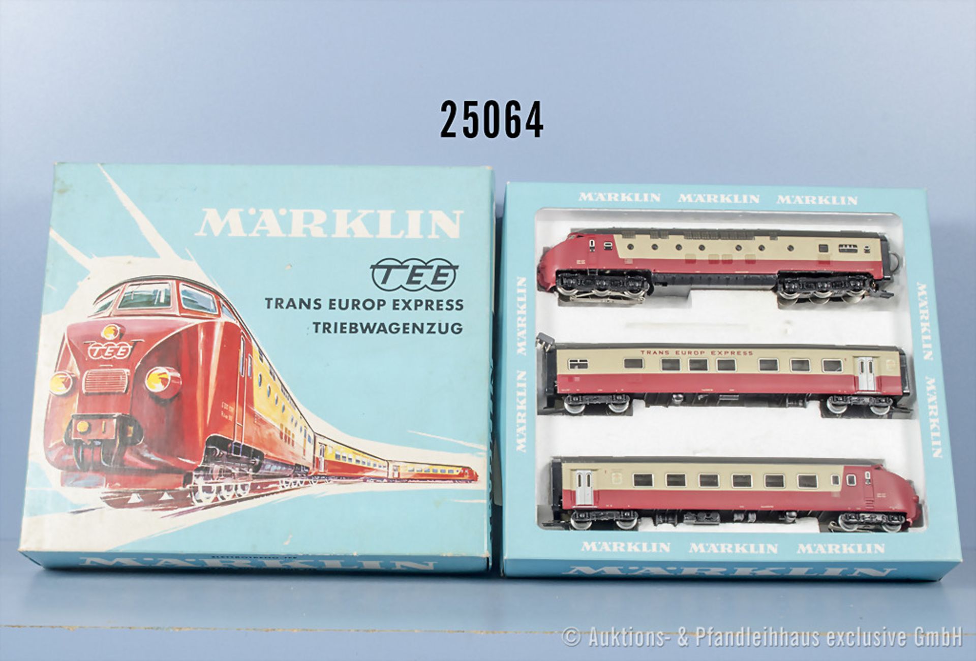 Märklin H0 3070 3-teiliger Dieseltriebzug TEE RAm der SBB, Z 2, in OVP, ...