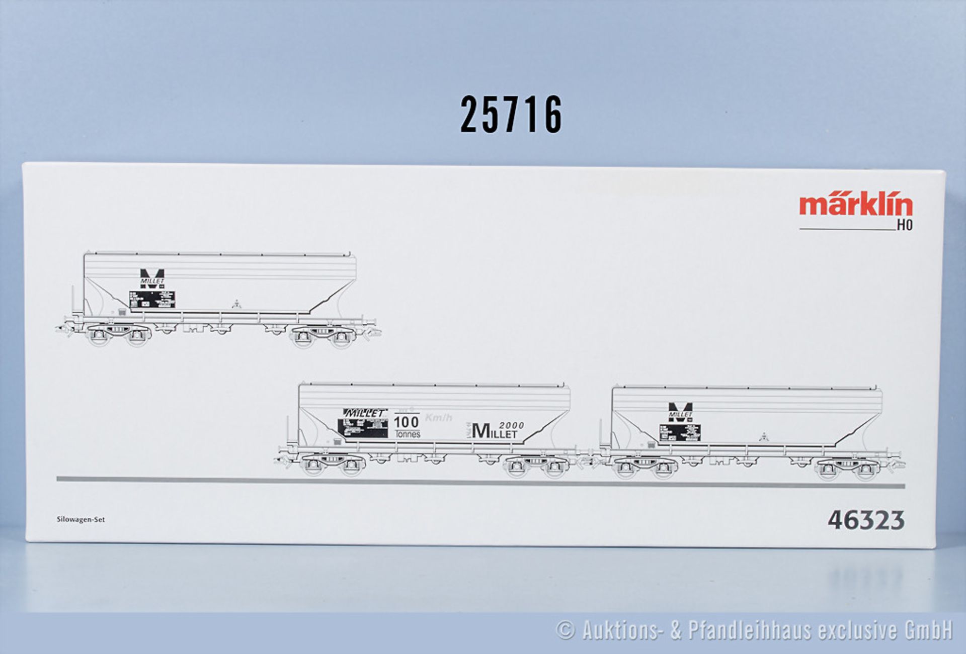 Märklin H0 46323 Silowagenset, Z 0-1, in ...