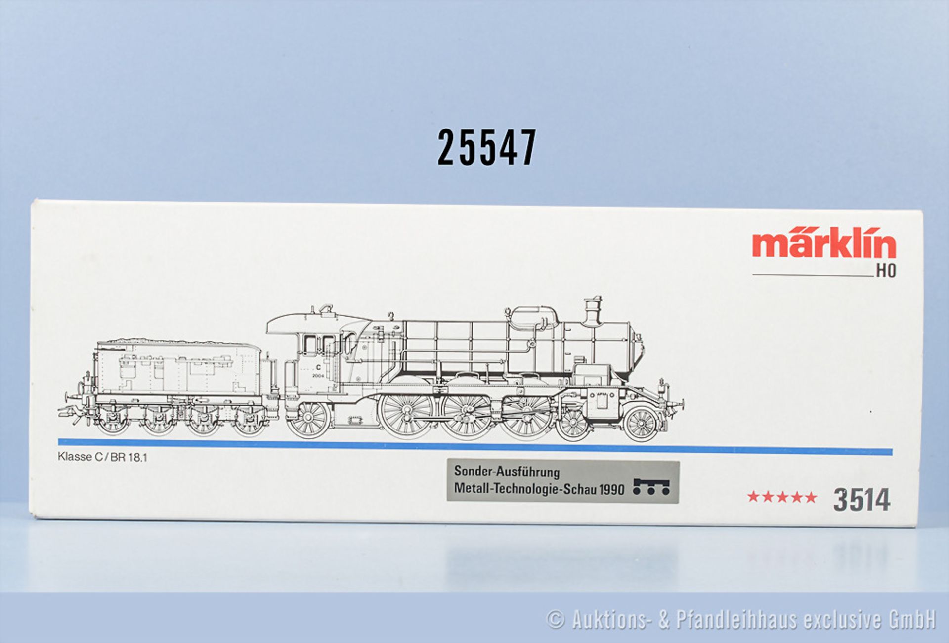 Märklin H0 3514 Schlepptenderlok BR 18 als Sondermodell der Metall-Technologie Schau ...