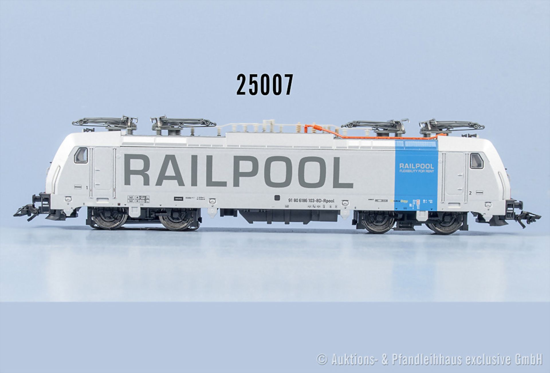 Märklin fx digital H0 aus 29450 E-Lok der Railpool, BN E 186 103, Z ...