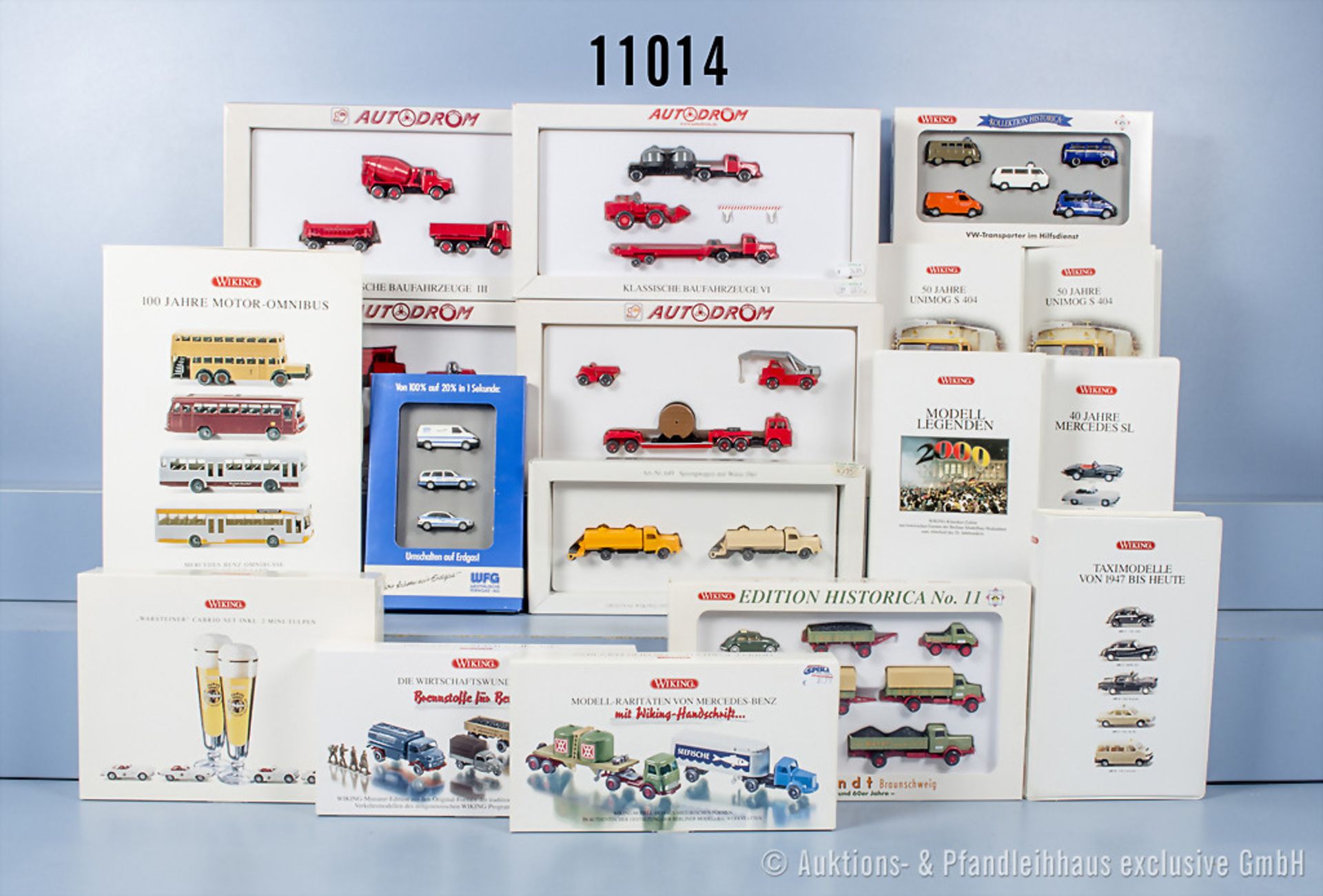 17 Wiking H0 Setpackungen, dabei Edition Historica No. 11, VW-Transporter im ...