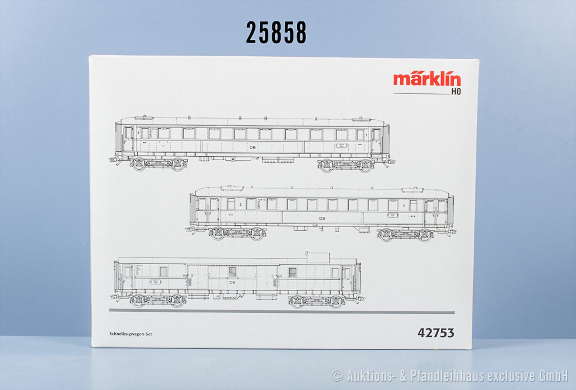 Märklin H0 42753 D-Zug-Wagenset der DB, Z 0-1 in ...