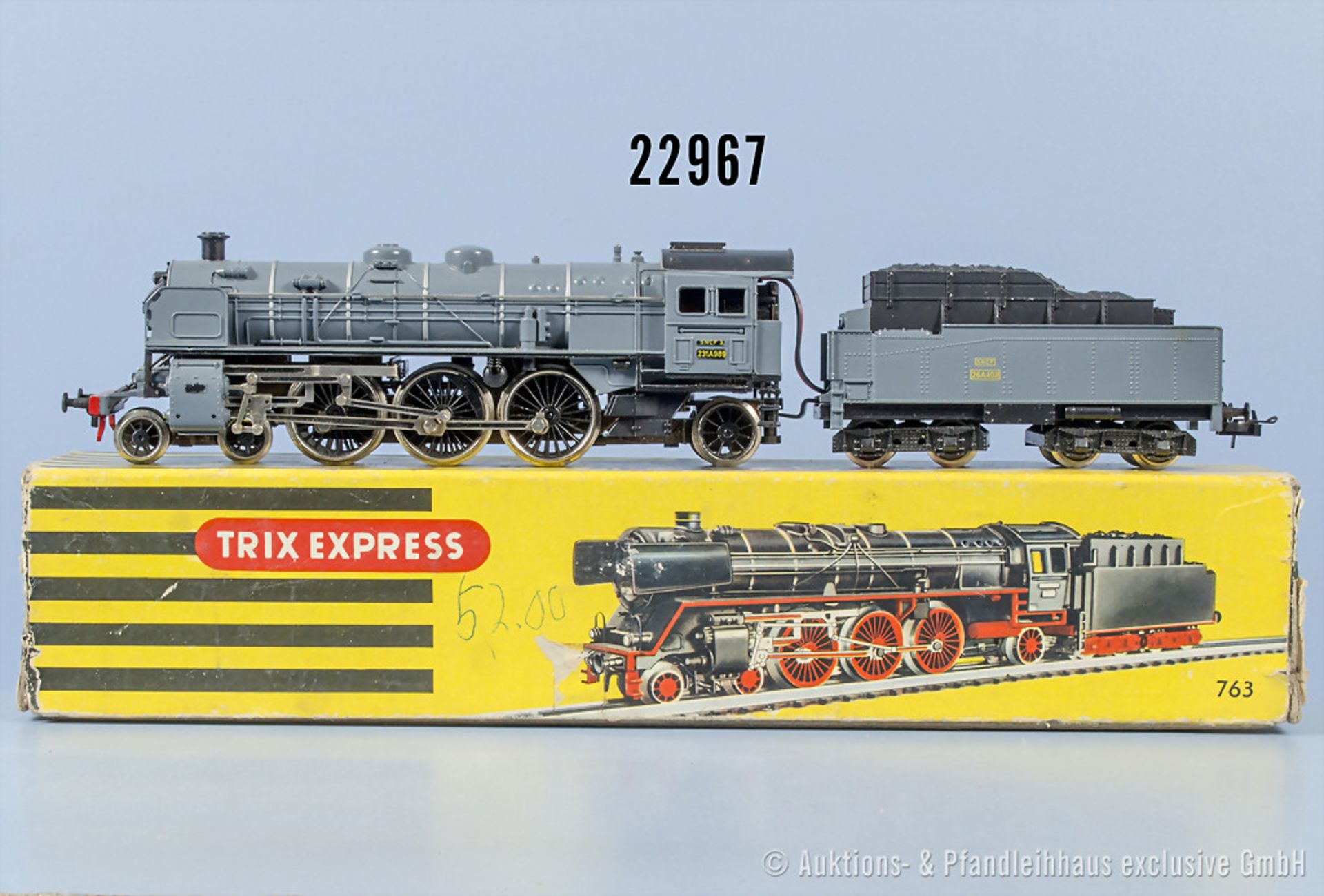 Trix international H0 763 Schlepptenderlok der SNCF, BN 231A989, Z ...