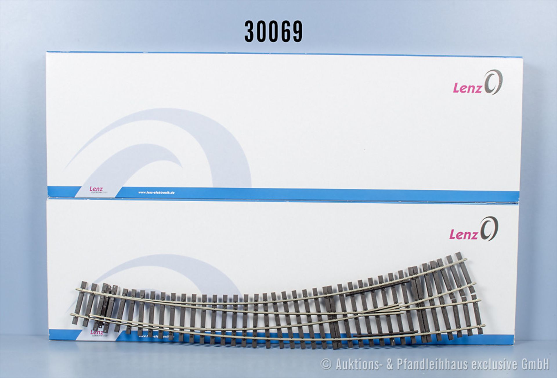 Lenz Spur 0 Bogenweichenpaar, dabei 45034 und 45035, Z 0, in ...