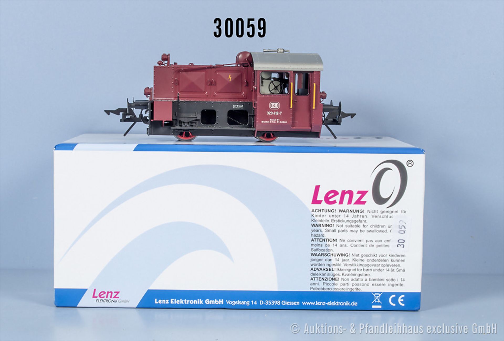 Lenz Spur 0 40151-01 Diesellok der DB, BN 323 412-7, Z 0-1, in ...