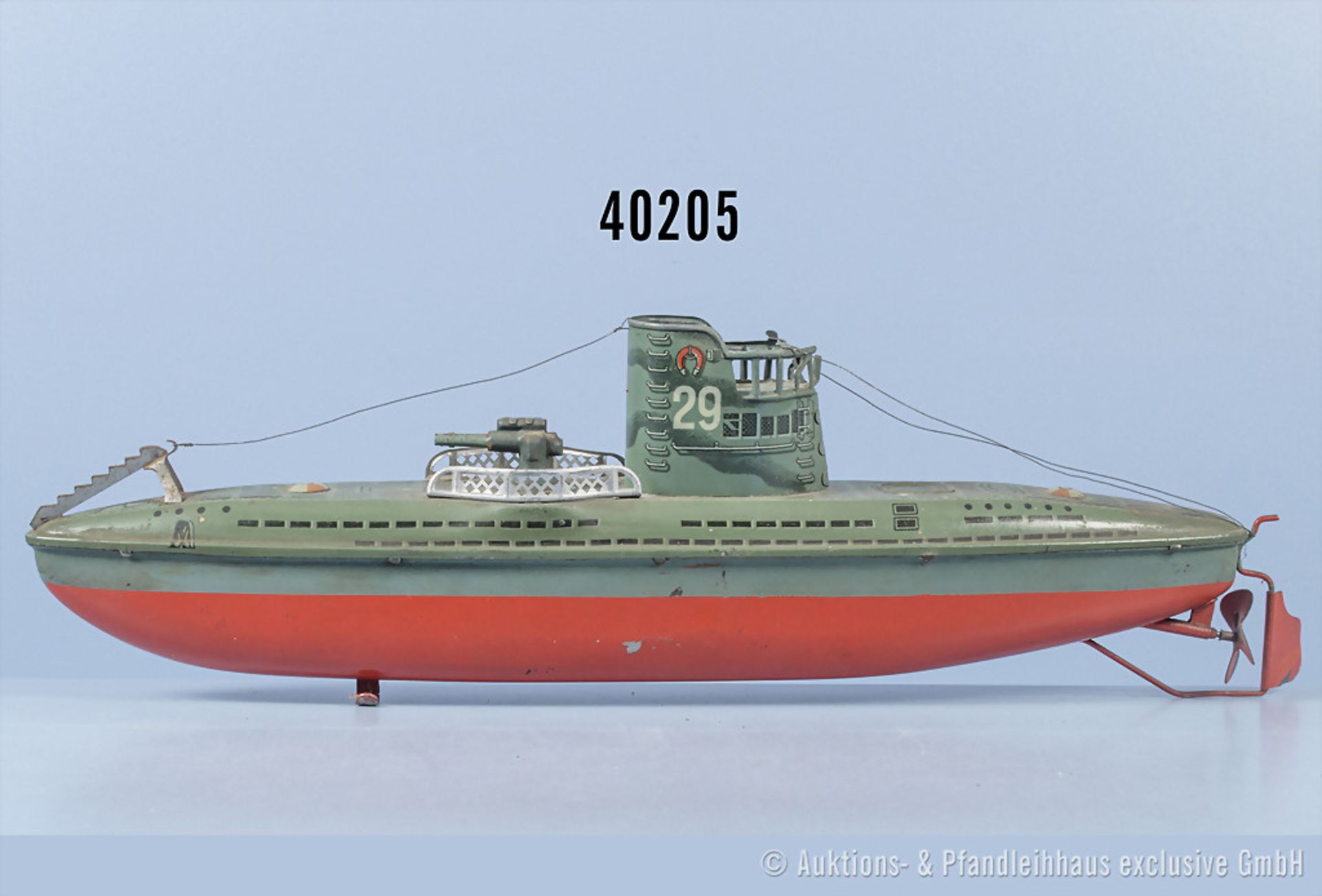 Arnold U-Boot "29" No. 2005, Blech, Uhrwerk, L 34 cm, Z ...