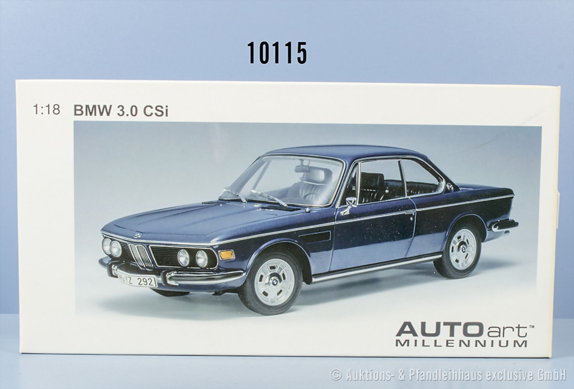 Autoart No. 70672 BMW 3.0 CSi (blue metallic), Metall, 1:18, Z 0, ...