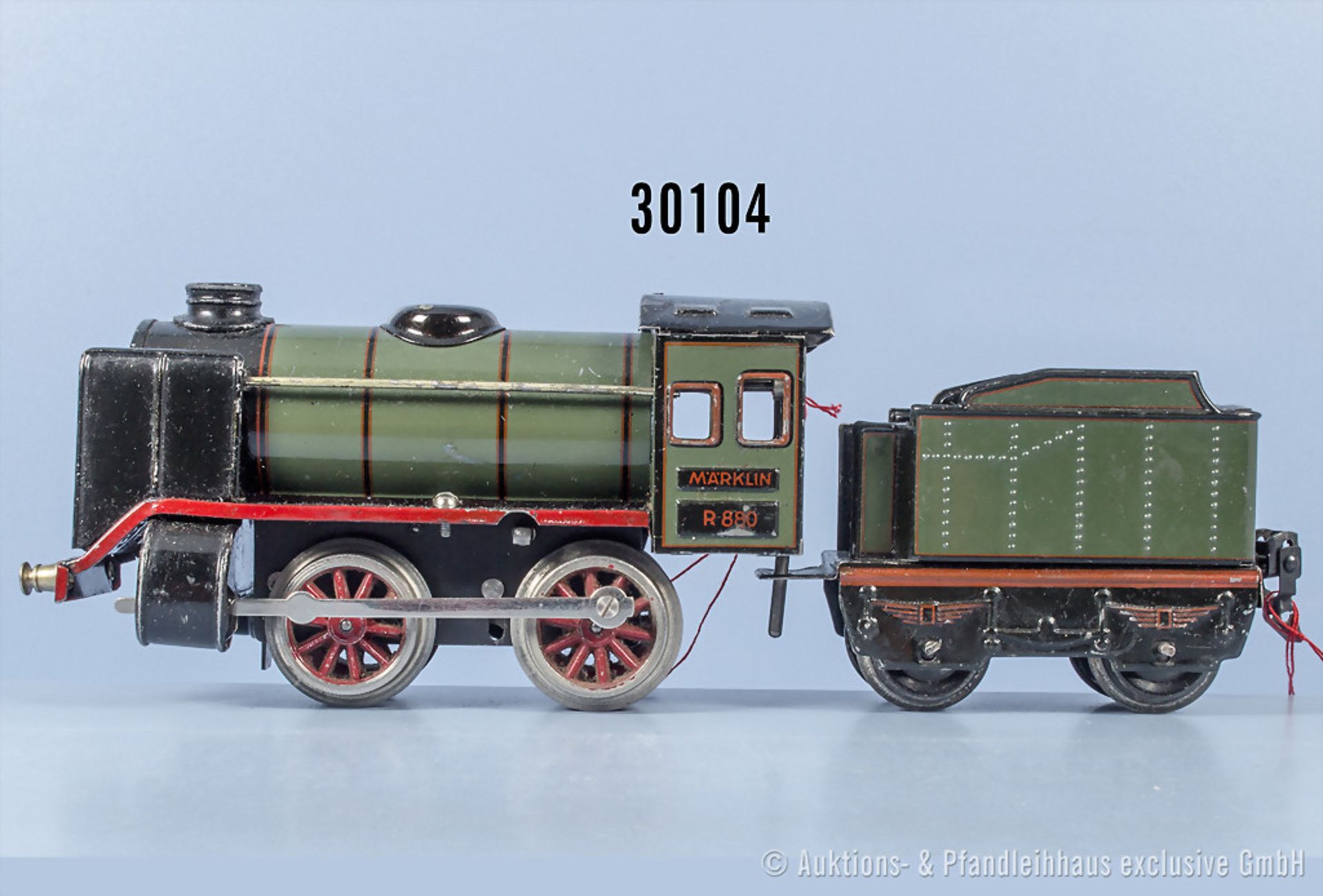 Märklin Spur 0 R 880 Schlepptenderlok für Uhrwerkbetrieb, Z 2, mit ...