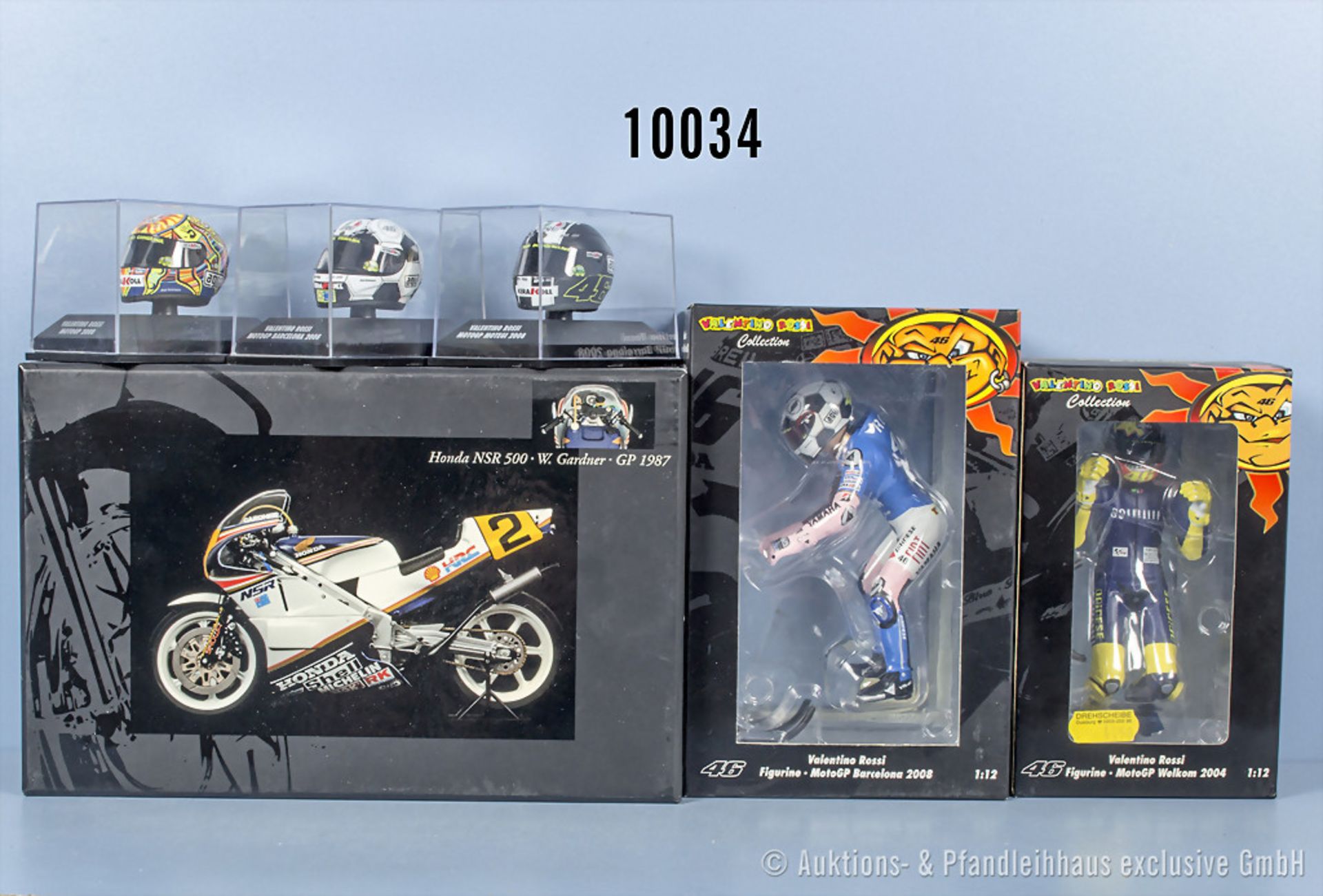 Minichamps Motorrad und Zubehör, Honda NSR 500 W. Gardner GP 1987, Figur Valentino Rossi ...