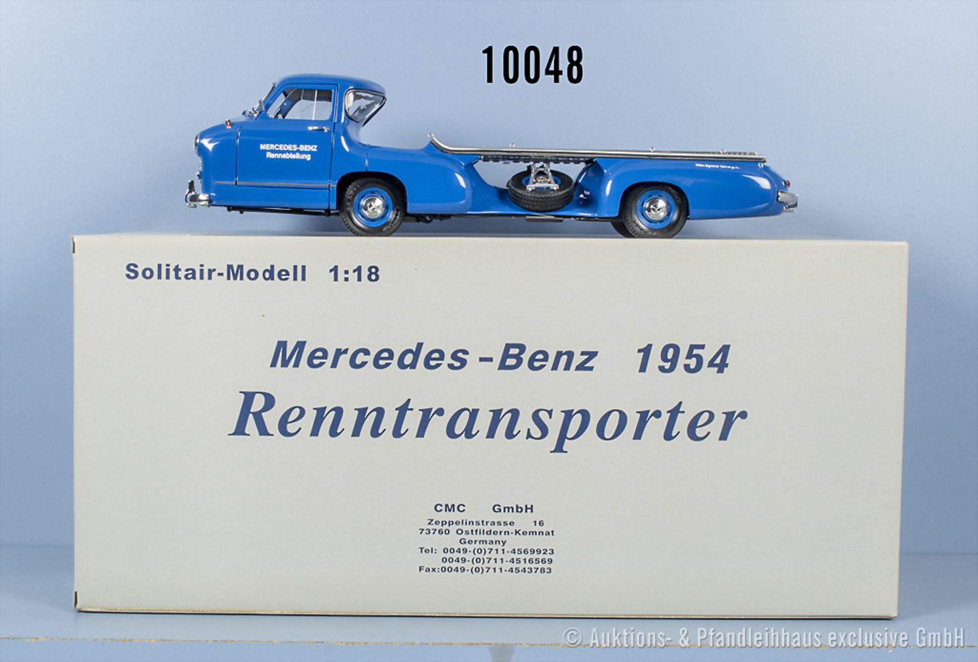 CMC No. M-036 Mercedes Benz 1954 Renntransporter, Metall, 1:18, Z 0, ...
