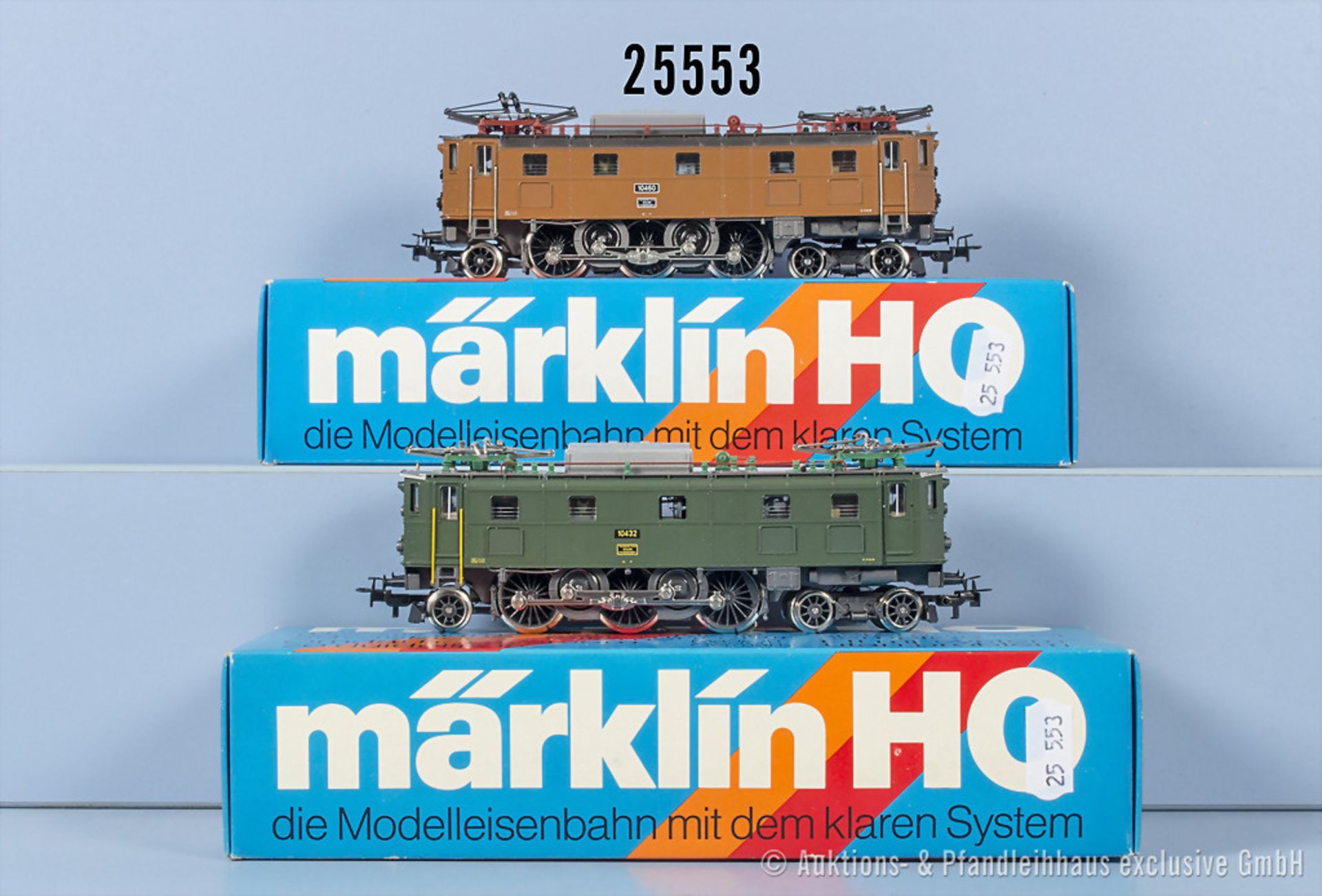 2 Märklin H0 Lokomotiven, dabei 3151 E-Lok der SBB, BN 10460 und 3167 E-Lok der SBB, BN ...