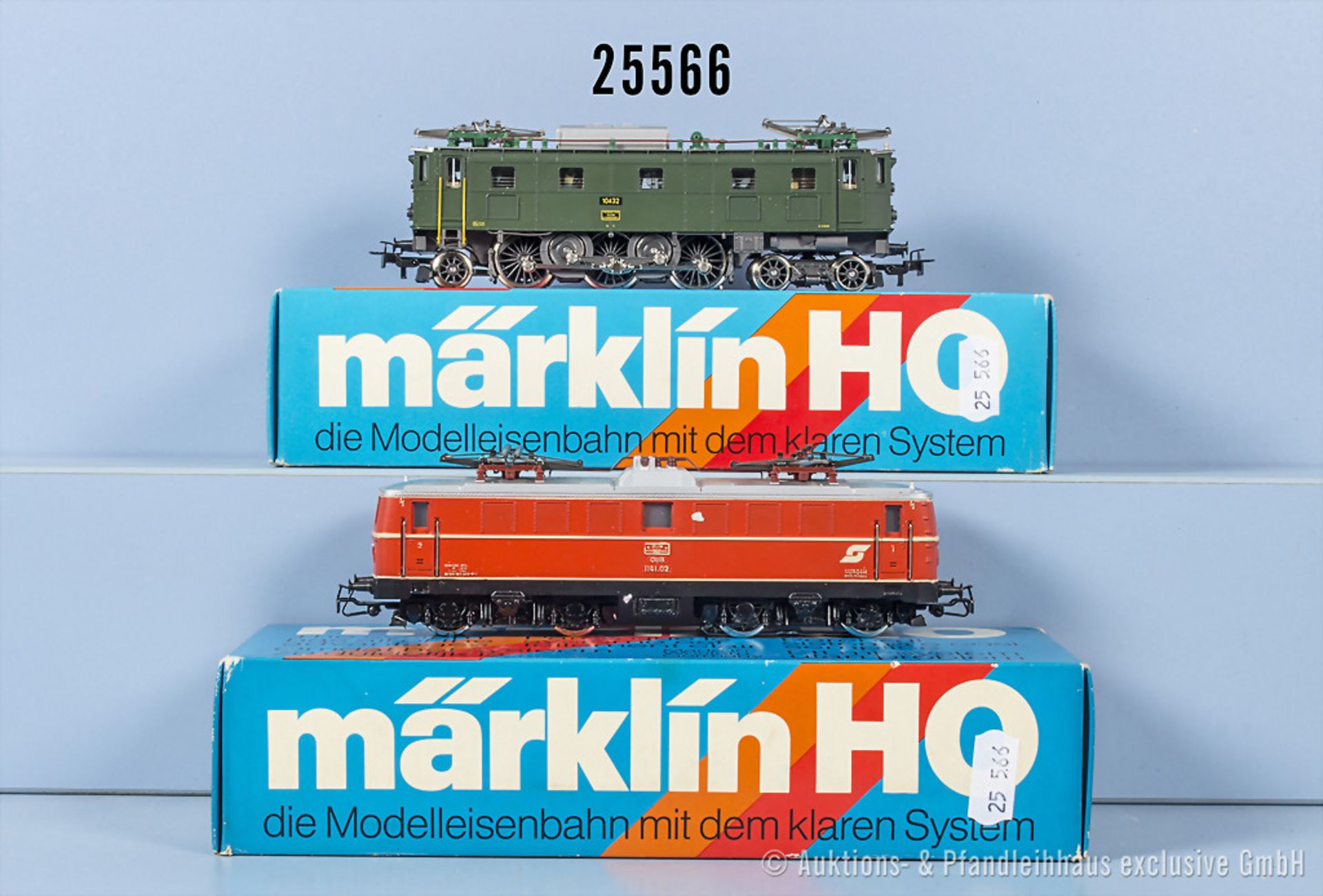 2 Märklin H0 Lokomotiven, dabei 3154 E-Lok der ÖBB, BN 1141.02 und 3167 E-Lok der SBB, ...