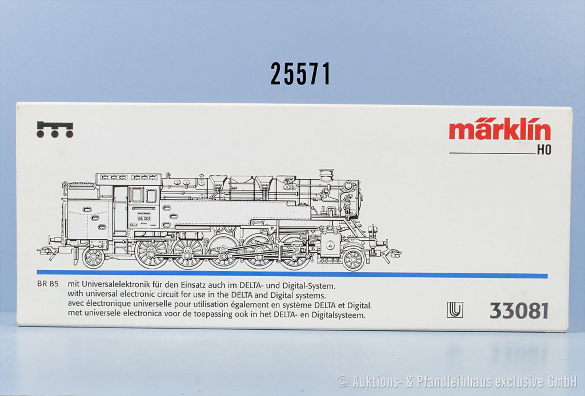 Märklin Delta digital H0 33081 Tenderlok der DRG, BN 85 001, Z 0-1, in OVP, Inlet ...