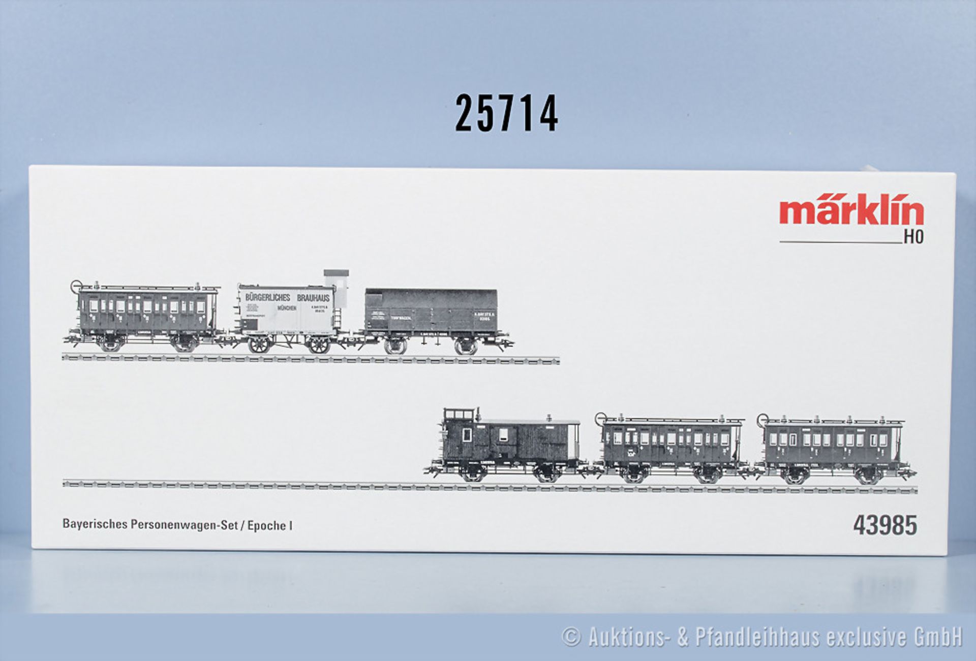 Märklin H0 43985 bayerisches Personenwagenset, Z 0-1, in ...