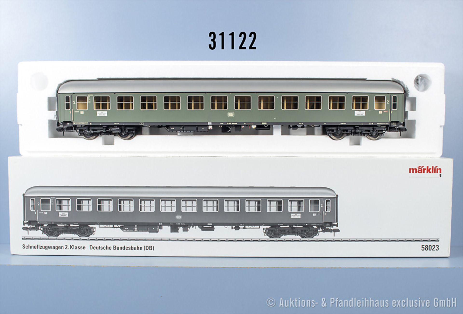 Märklin Profi 1 58023 D-Zug-Personenwagen der DB, Z 0-1, in ...