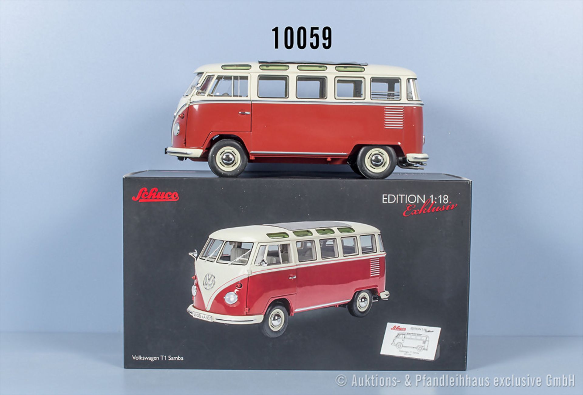 Schuco Volkswagen T1 Samba No. 45 002 8000, Metall, 1:18, Z 0, ...