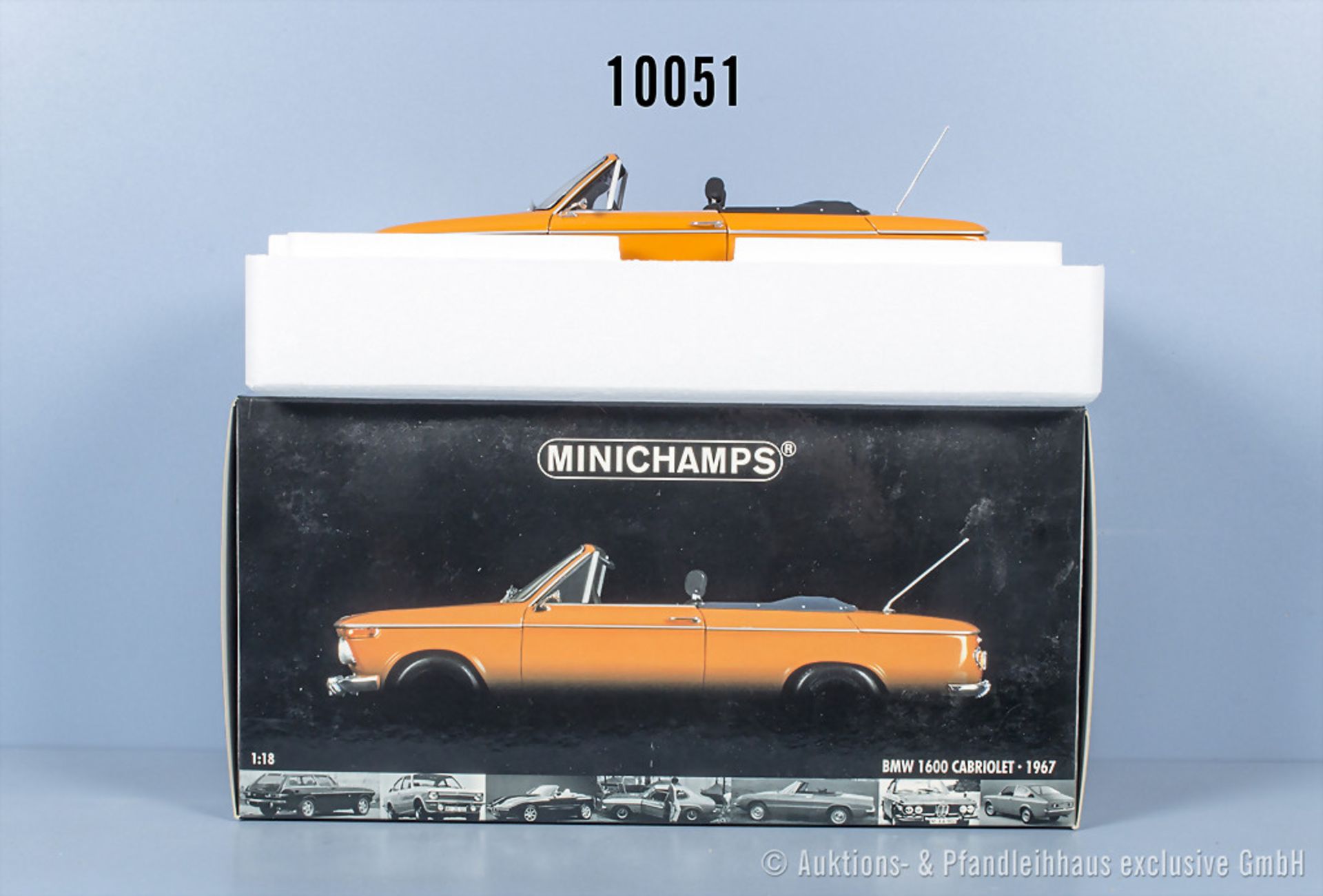 Minichamps BMW 1600 Cabriolet - 1967, Metall, 1:18, Z 0, ...