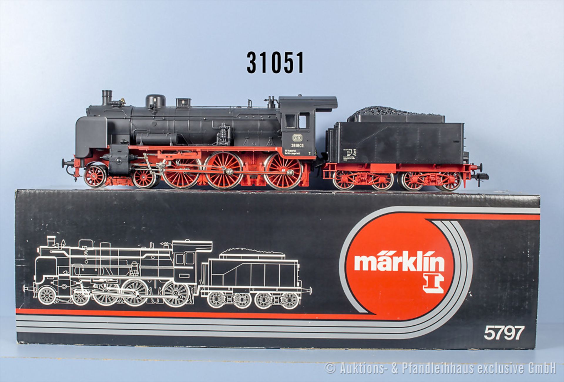 Märklin Profi 1 5797 Schlepptenderlok der DB, BN 38 103, Z 1-2, in ...