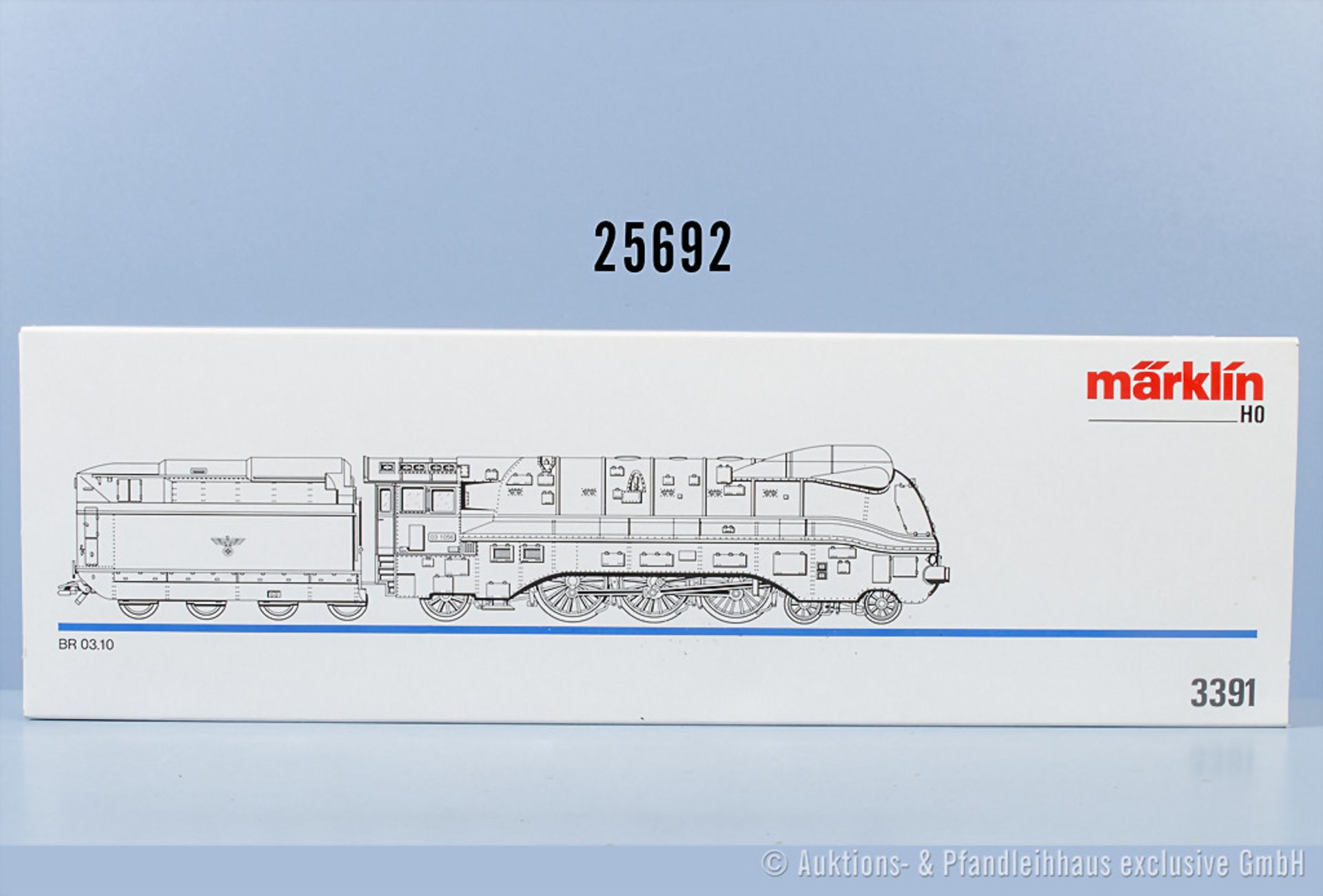 Märklin H0 3391 Stromlinien-Schlepptenderlok der DRG, BN 03 1065, Z 0-1, in ...