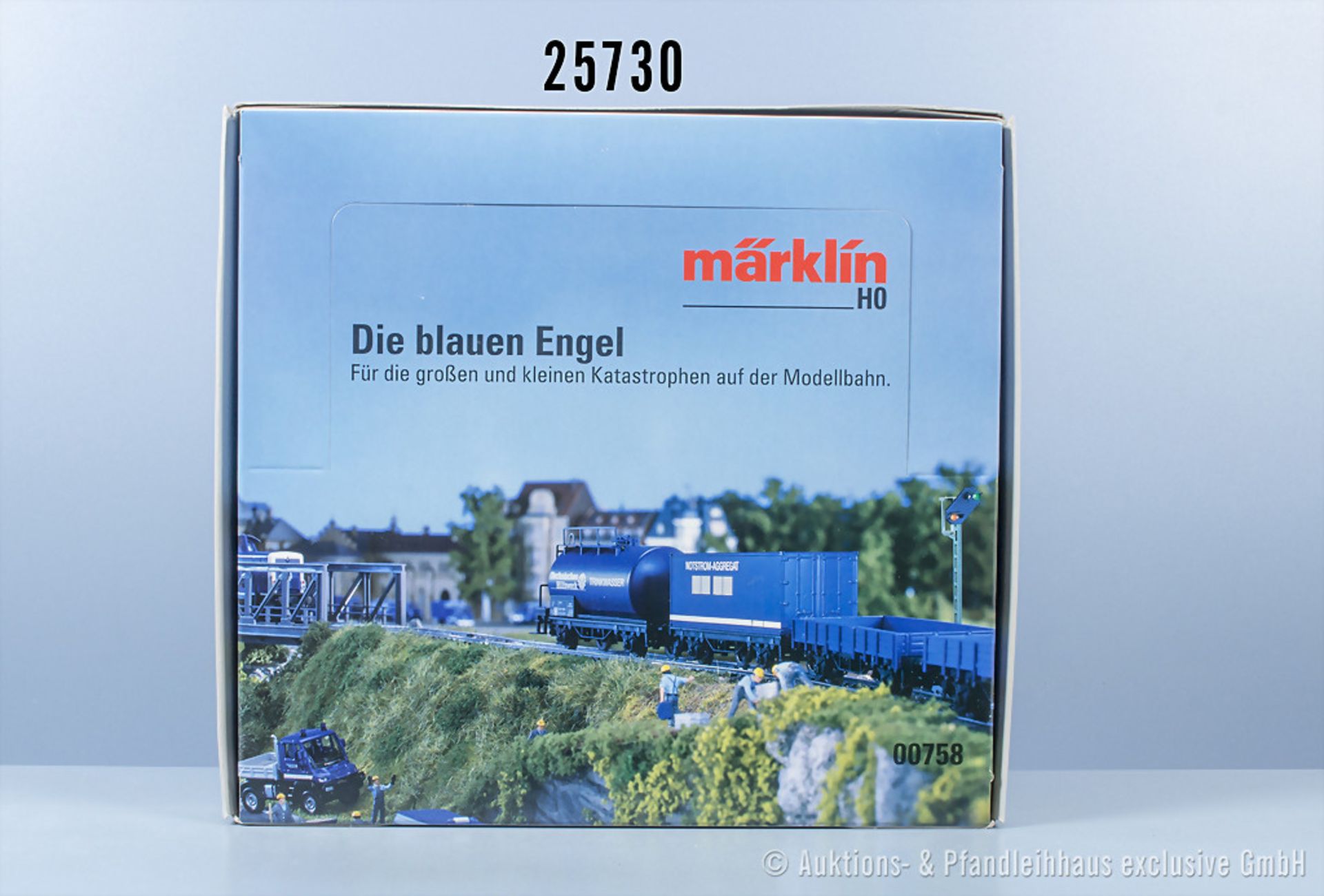 Märklin H0 00758 THW Thekendisplay "Die blauen Engel", Z 0-1, in ...