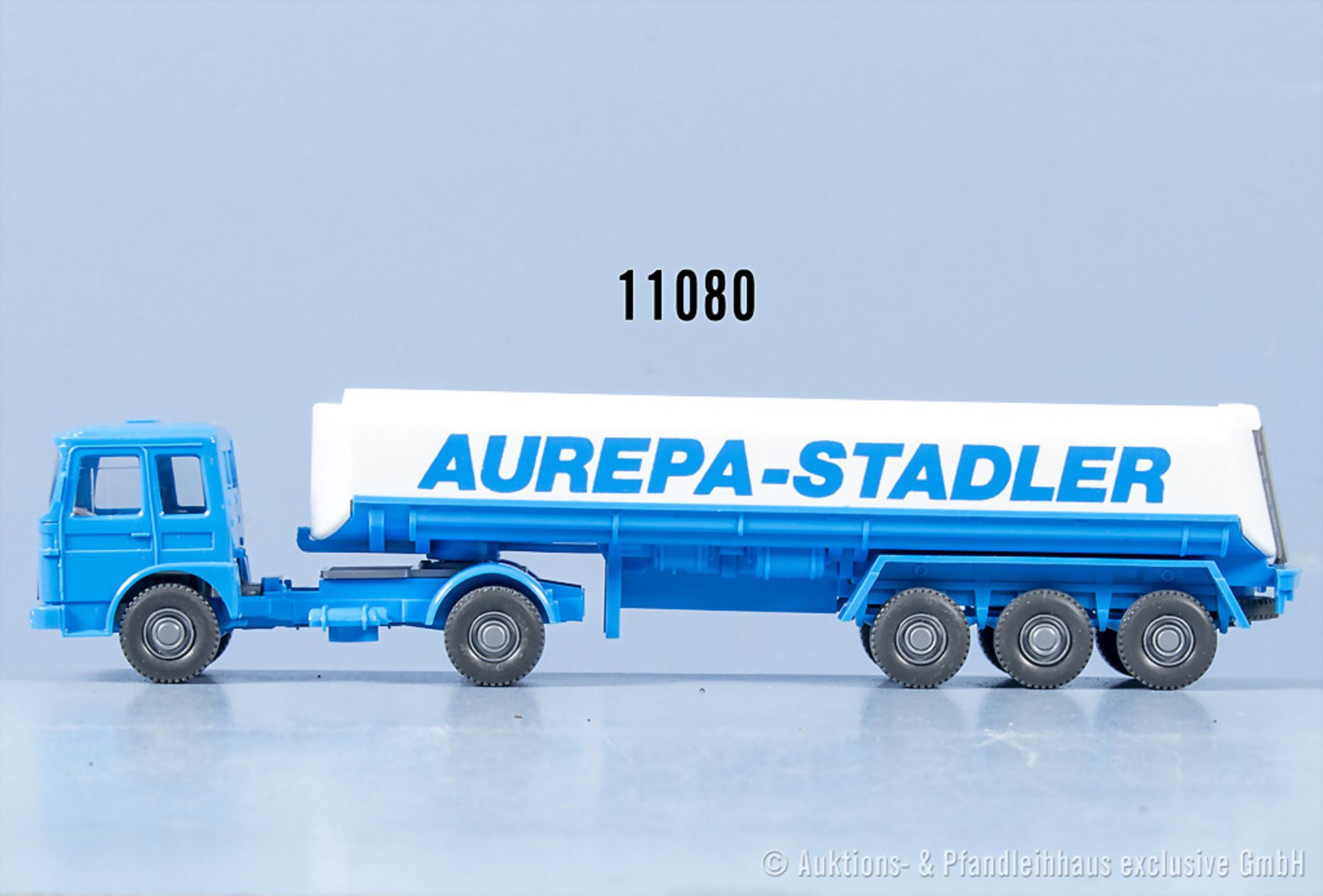 Wiking H0 Werbemodell Aurepa-Stadler, Tanksattelzug MAN 19.230, um 1977, Z 0, n. A. d. ...