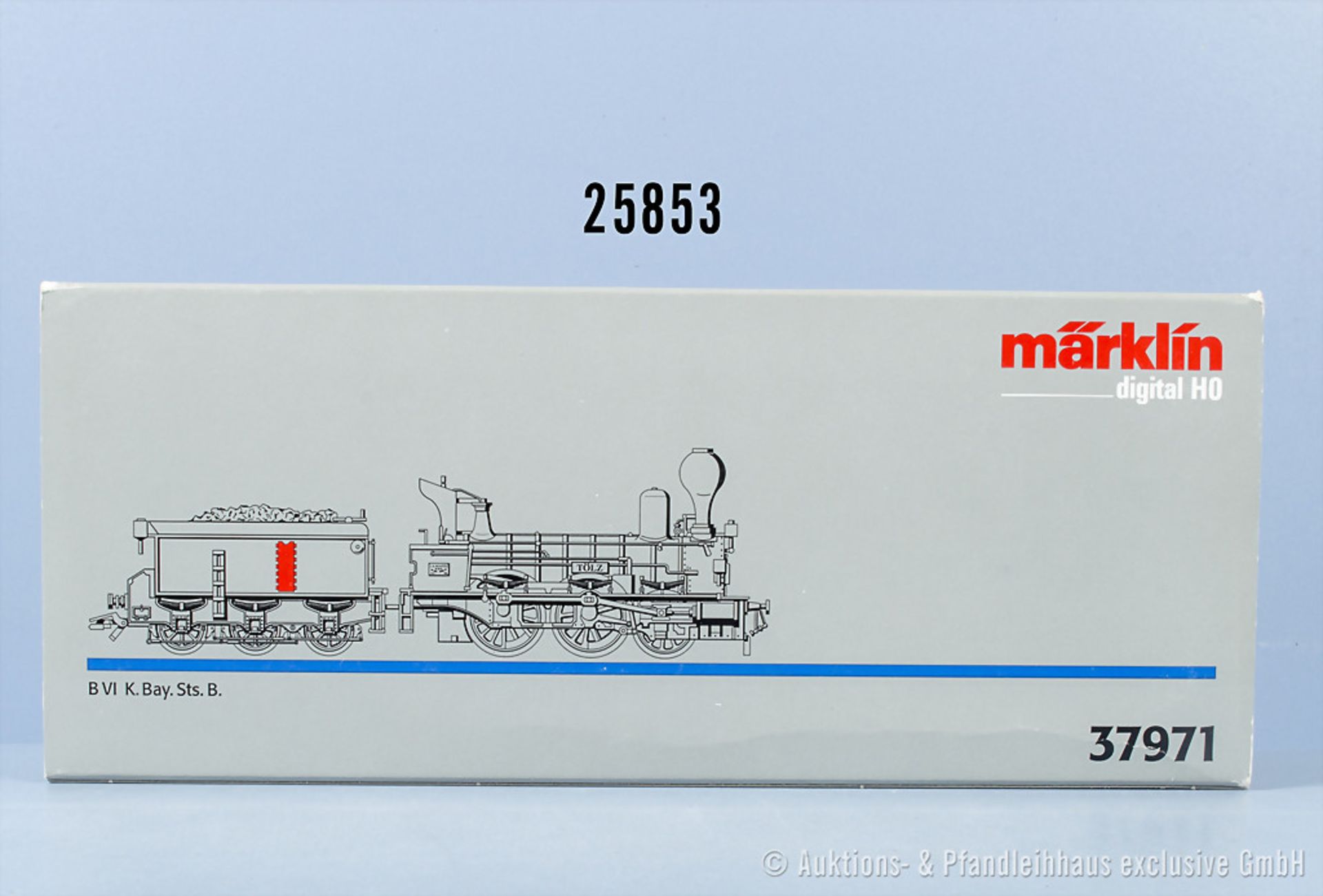 Märklin digital H0 37971 Schlepptenderlok der K.Bay.Sts.B, Aufschrift "Tölz", Z 0-1 in ...