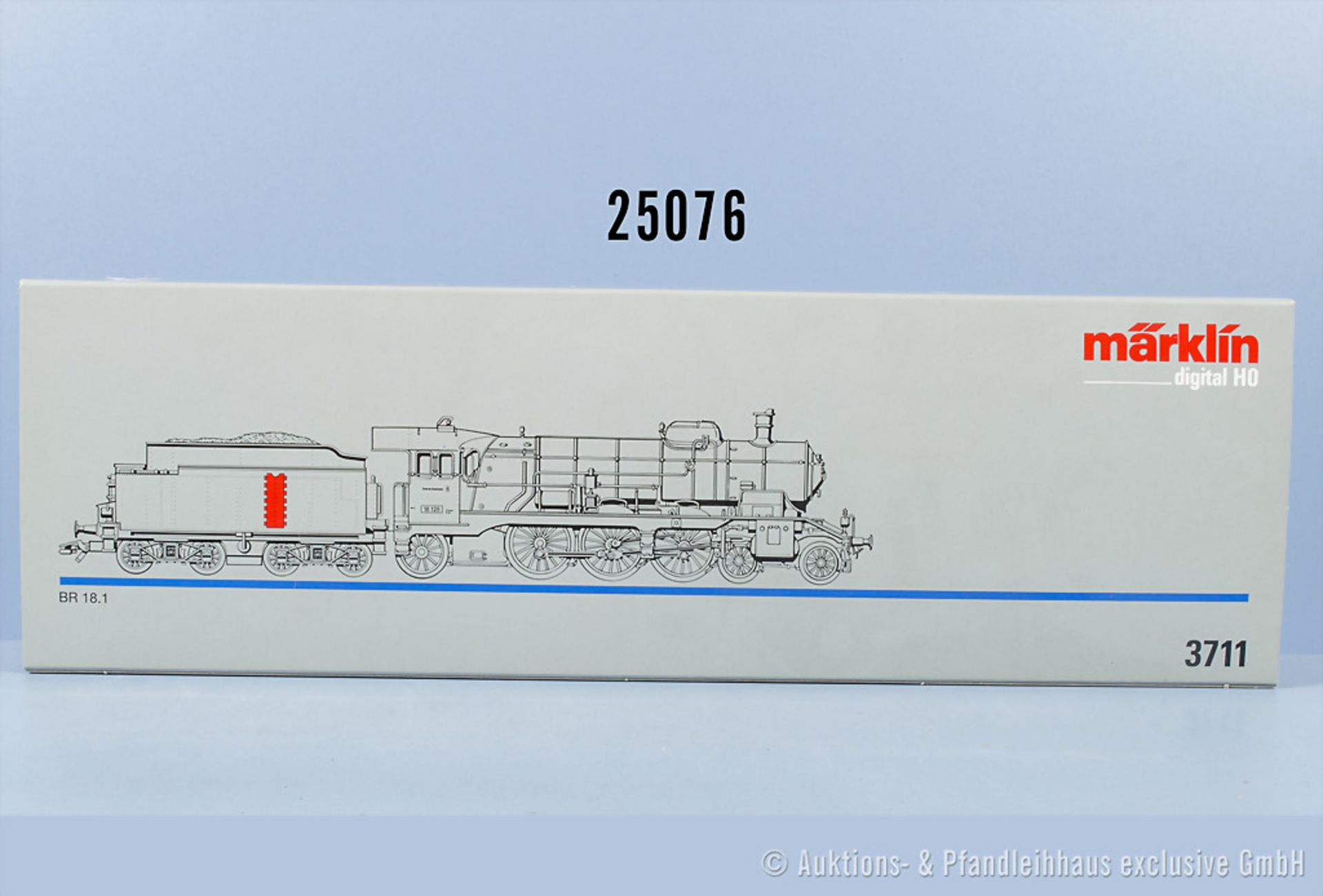 Märklin digital H0 3711 Schlepptenderlok der DB, BN 18 128, Z 1, in ...