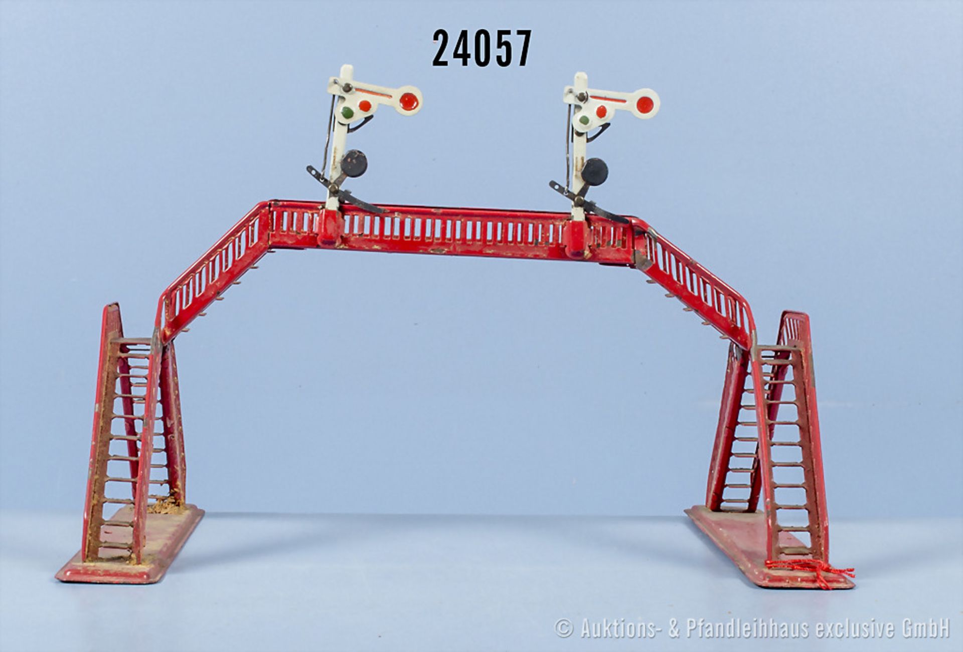 Märklin H0 444 Typ 1 Signalbrücke, Z 3, mit Lackfehlern und verschmutzt, teilweise mit ...