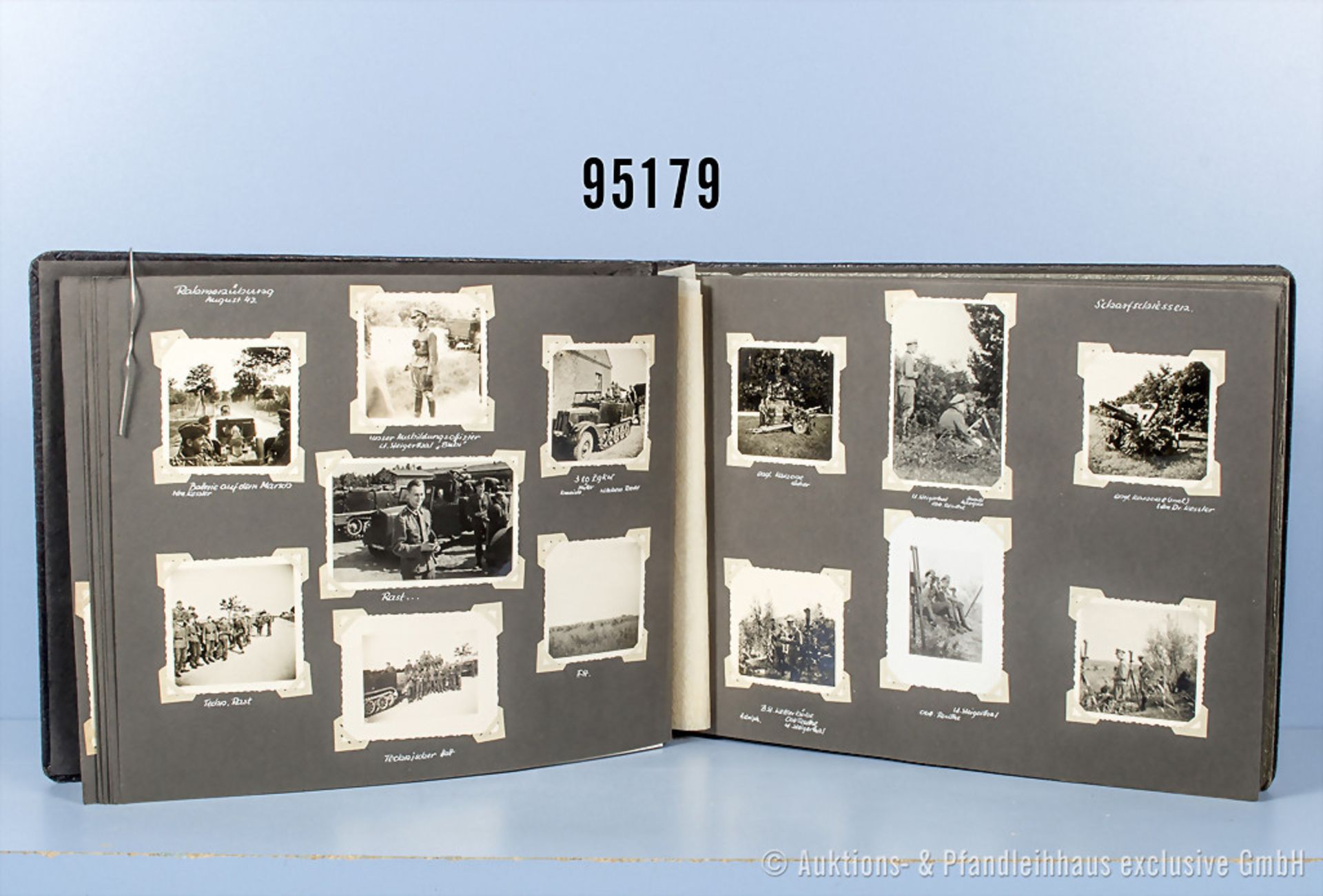 Fotoalbum Wehrmacht Heer, ca. 240 Fotos, mit teilw. interessanten Motiven, u.a. Ukraine, ...