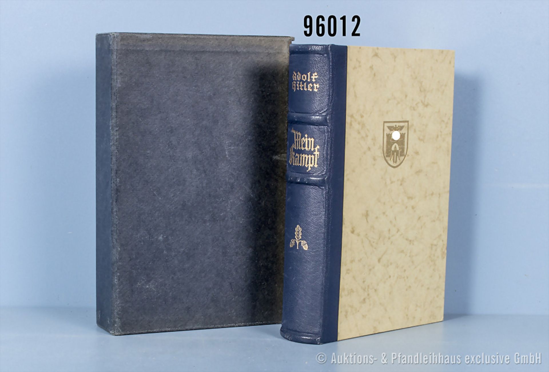 Adolf Hitler "Mein Kampf", Halblederausf. mit Goldschnitt von 1939, Hochzeitsausgabe der ...