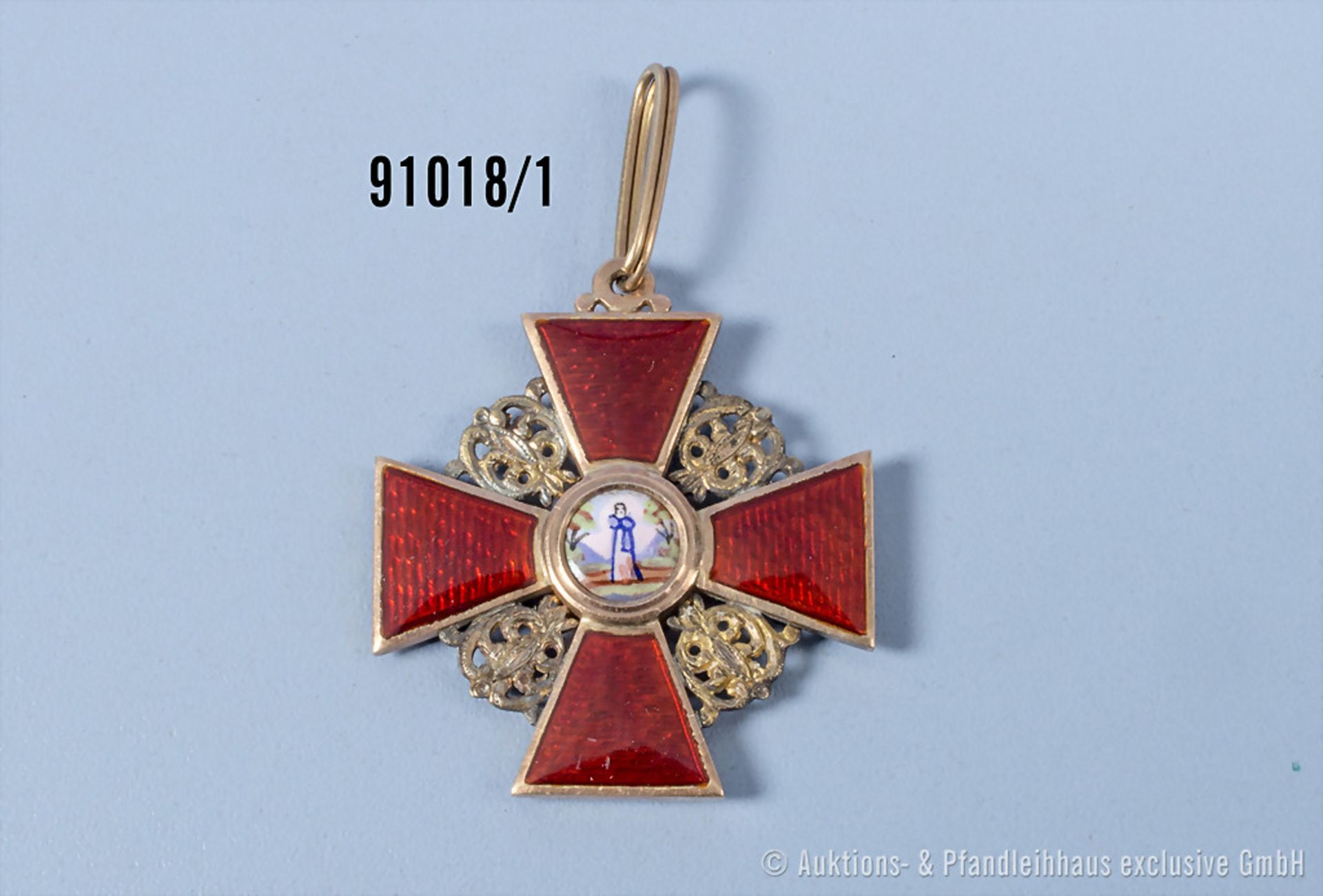 Russland Kaiserlicher Orden der heiligen Anna, 3. Modell (1828-1917), Kreuz 2. Stufe, ...