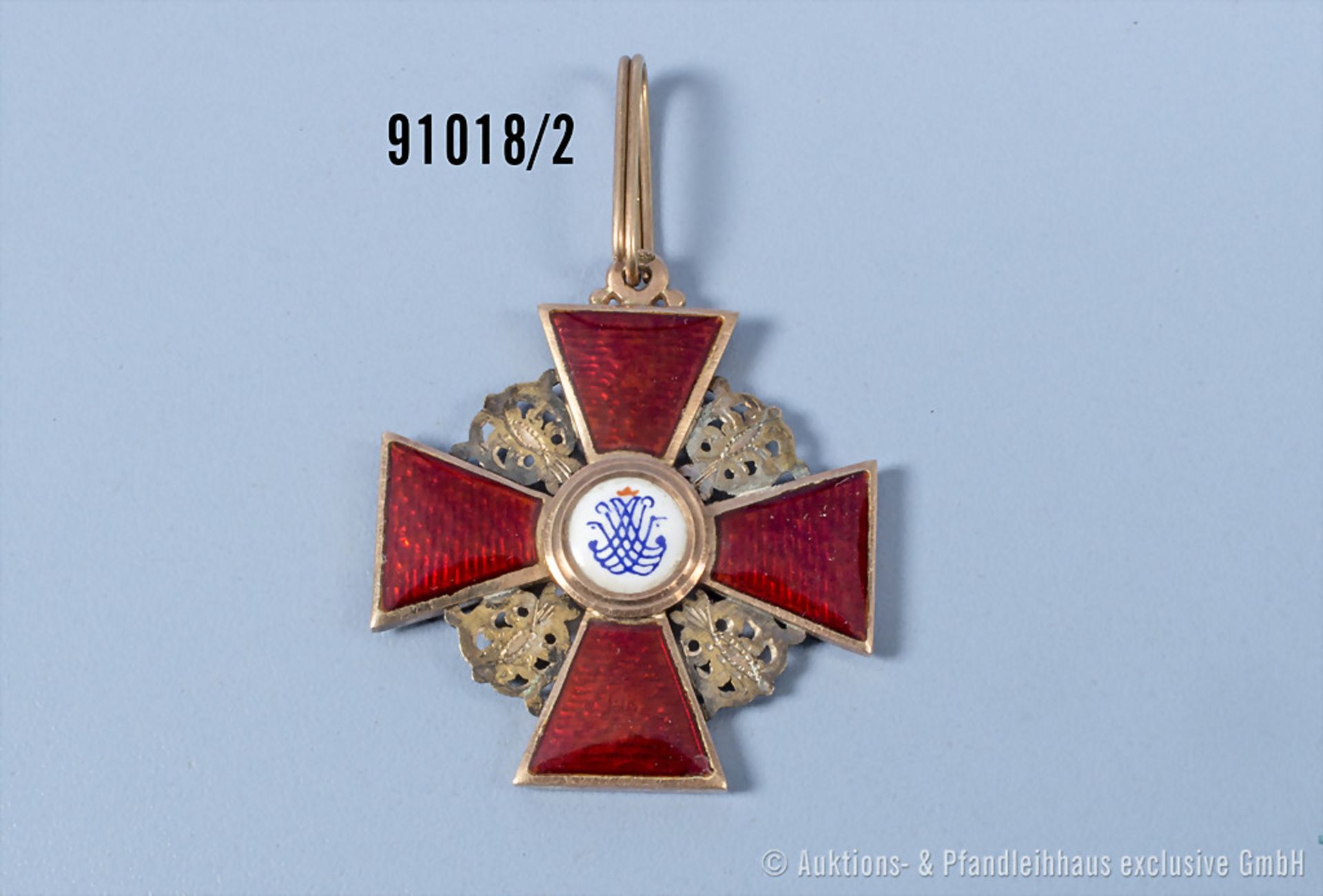 Russland Kaiserlicher Orden der heiligen Anna, 3. Modell (1828-1917), Kreuz 2. Stufe, ... - Bild 2 aus 2