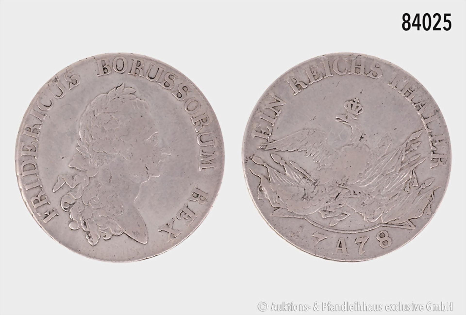 Preußen, Friedrich II. der Große, 1740-1786, Taler 1778 A, Berlin, 21,8 g, 37 mm, Dav. ...