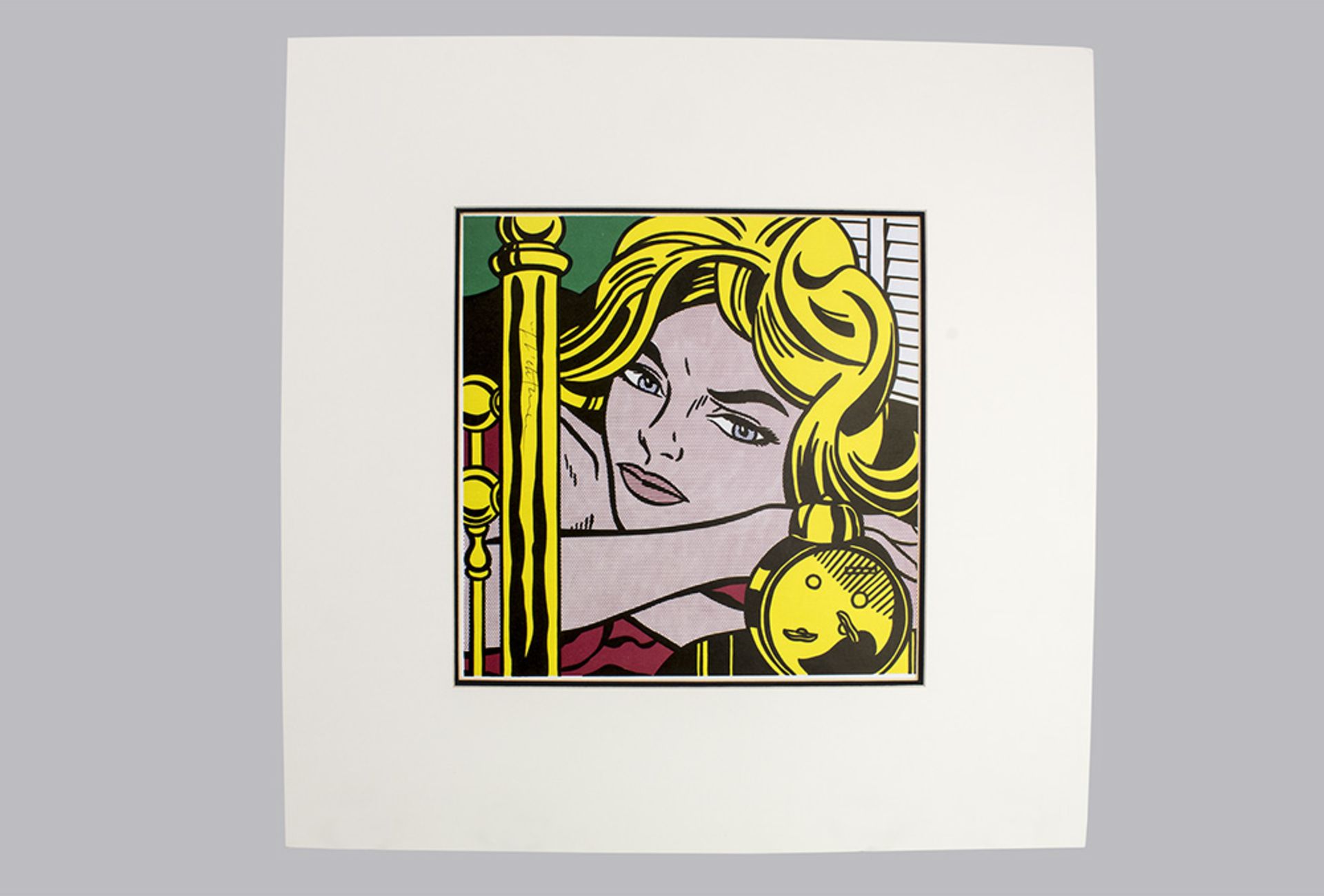 Roy Lichtenstein, 1923 New York - 1997, beidseitig bedruckte Buchseite "Blonde Waiting ...