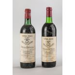 VEGA SICILIA UNICO. 1964. 2 Bouteilles N° 09928 et N°46411 sur production de 96 000 bouteilles.